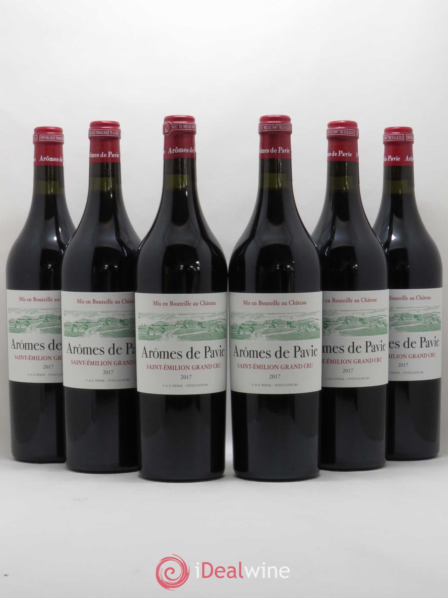 Saint-Émilion Grand Cru Arômes de Pavie 2017 - Posten von 6 Flaschen - 0