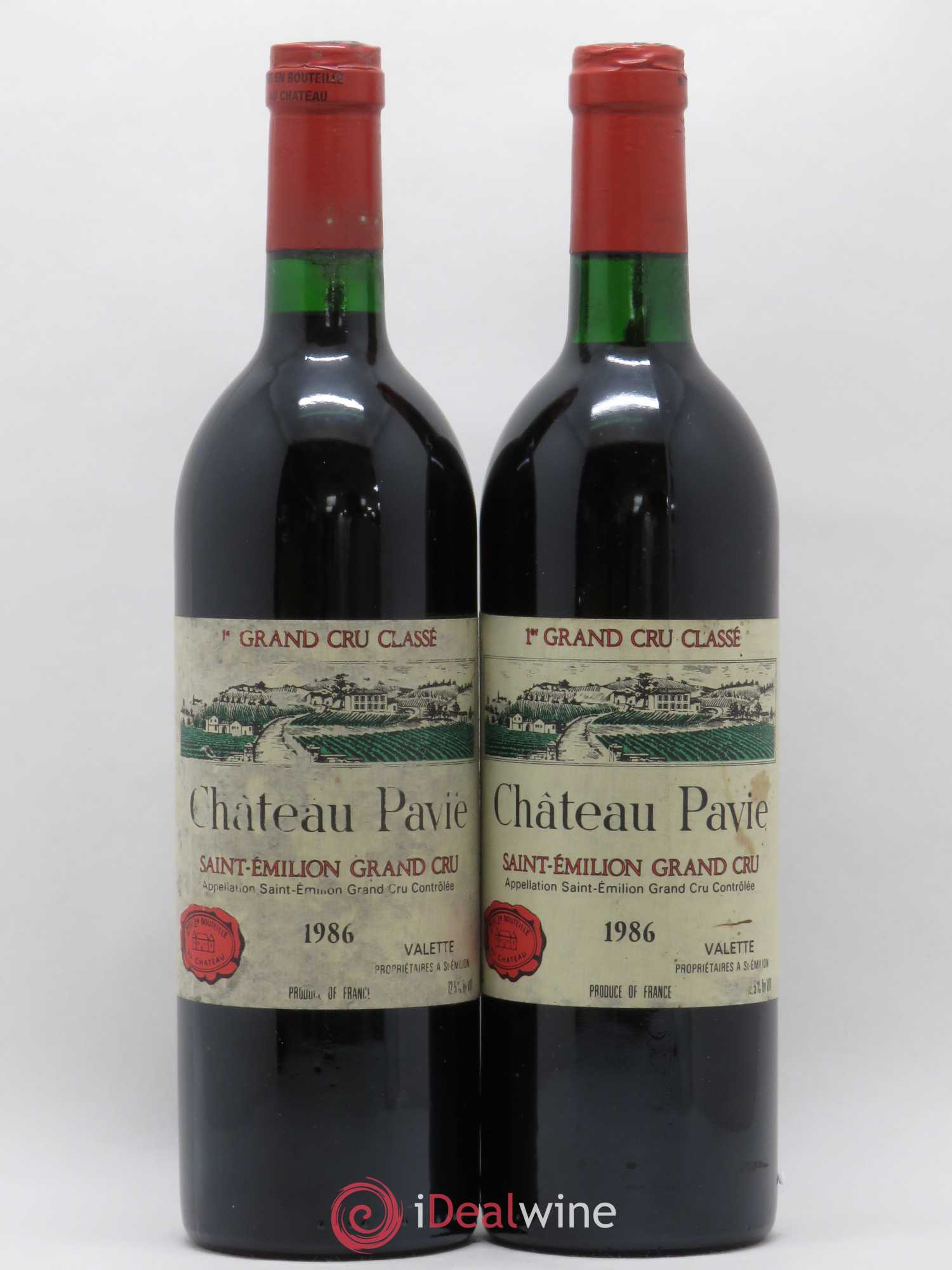 Château Pavie 1er Grand Cru Classé A 1986 - Lot de 2 bouteilles - 0