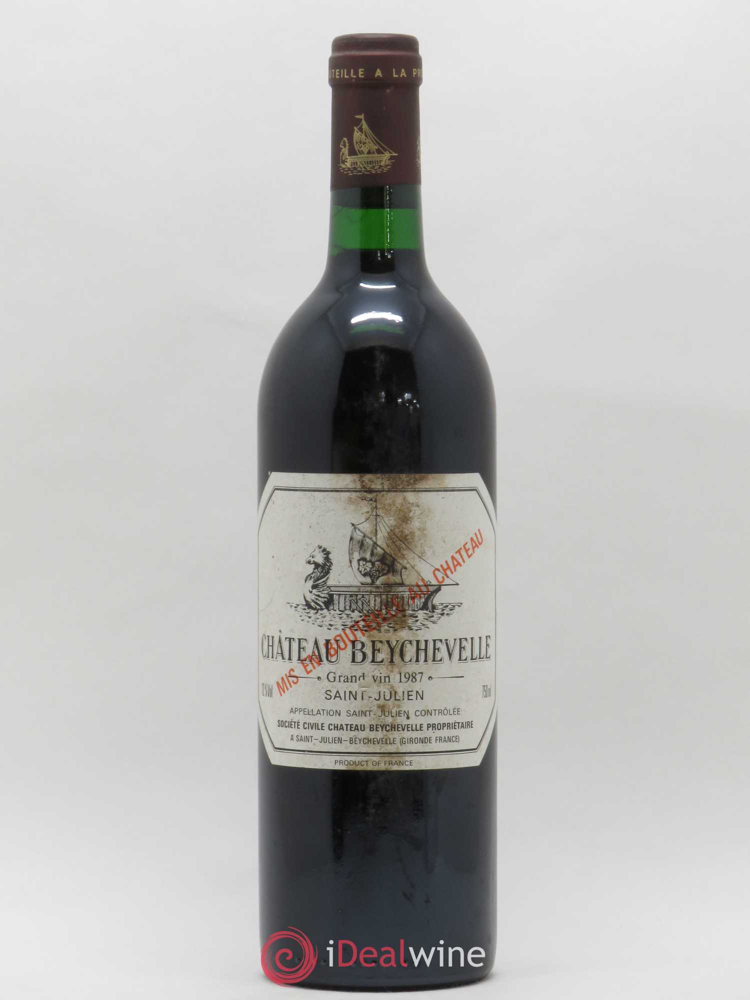 Château Beychevelle 4ème Grand Cru Classé 1987 - Lot de 1 bouteille - 0