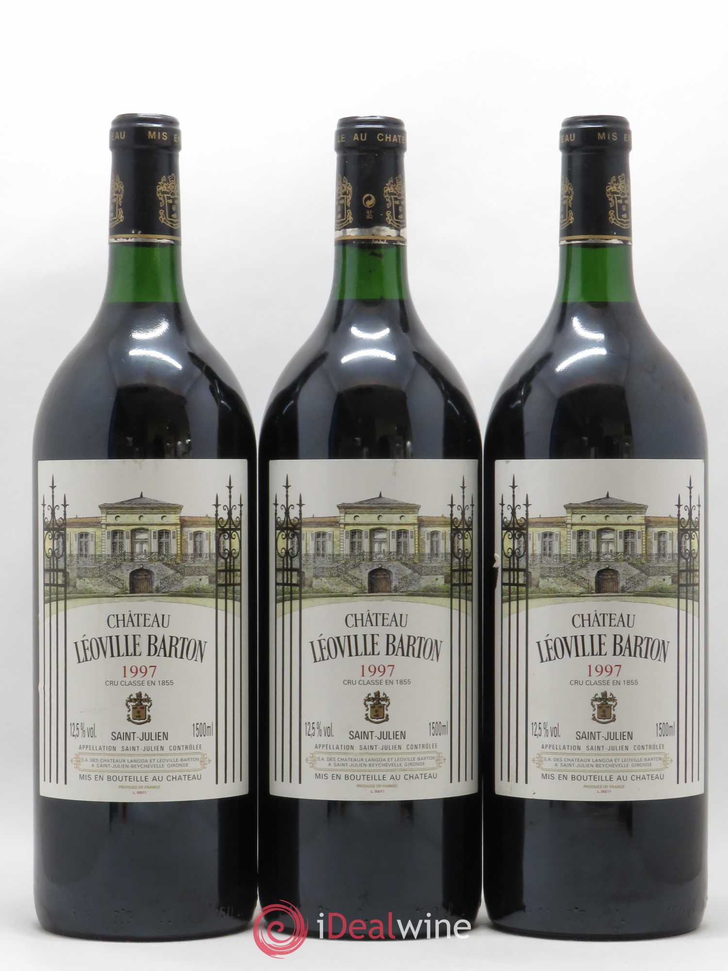 Château Léoville Barton 2ème Grand Cru Classé 1997 - Lot de 3 magnums - 0