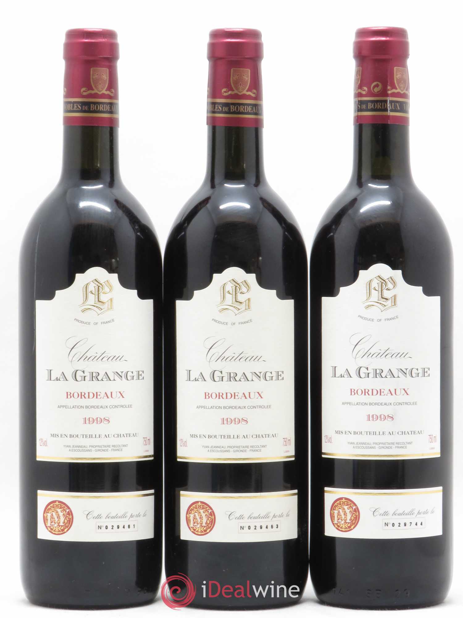 Bordeaux Château La Grange 1998 - Posten von 6 Flaschen - 1