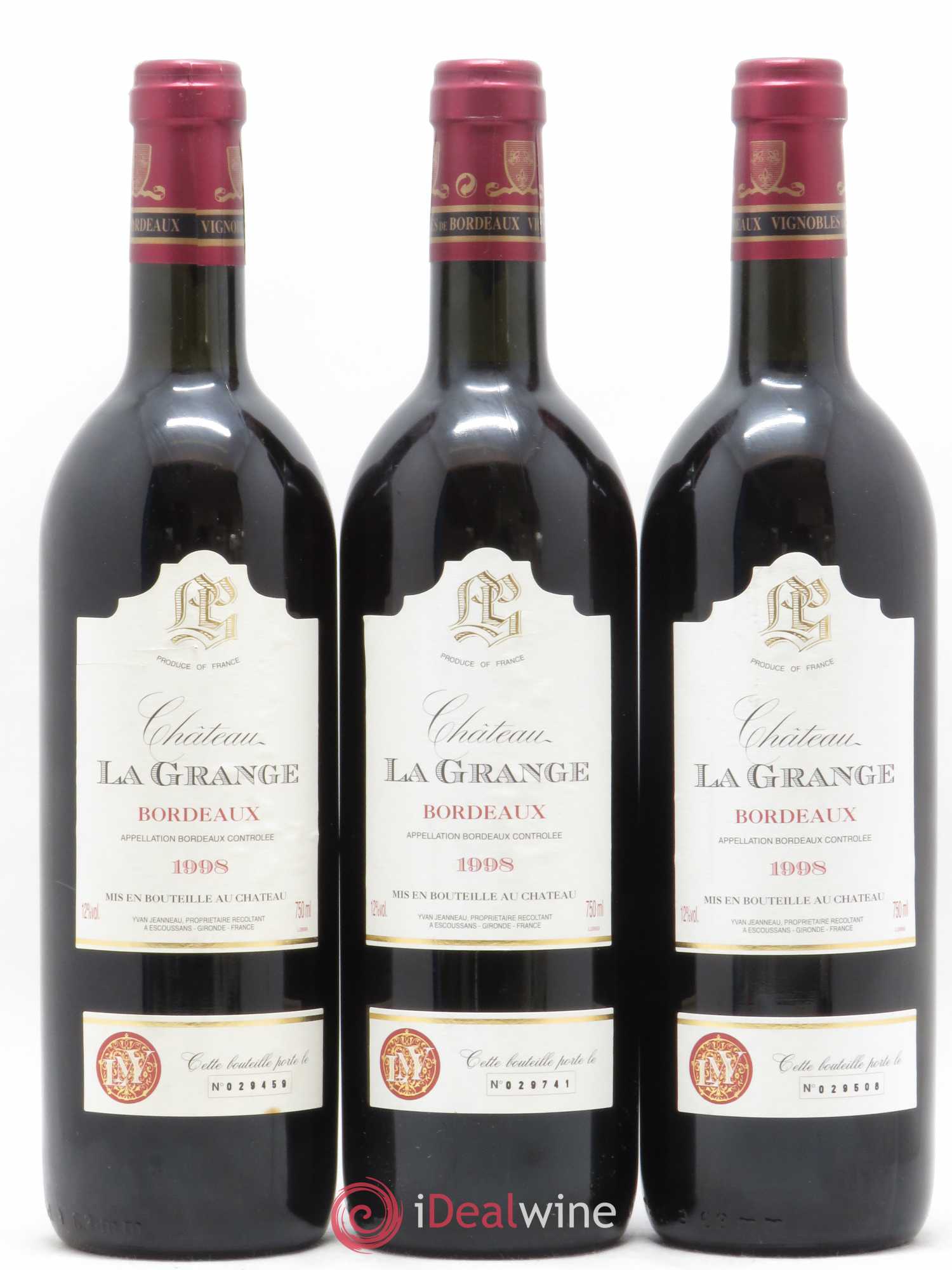 Bordeaux Château La Grange 1998 - Posten von 6 Flaschen - 2