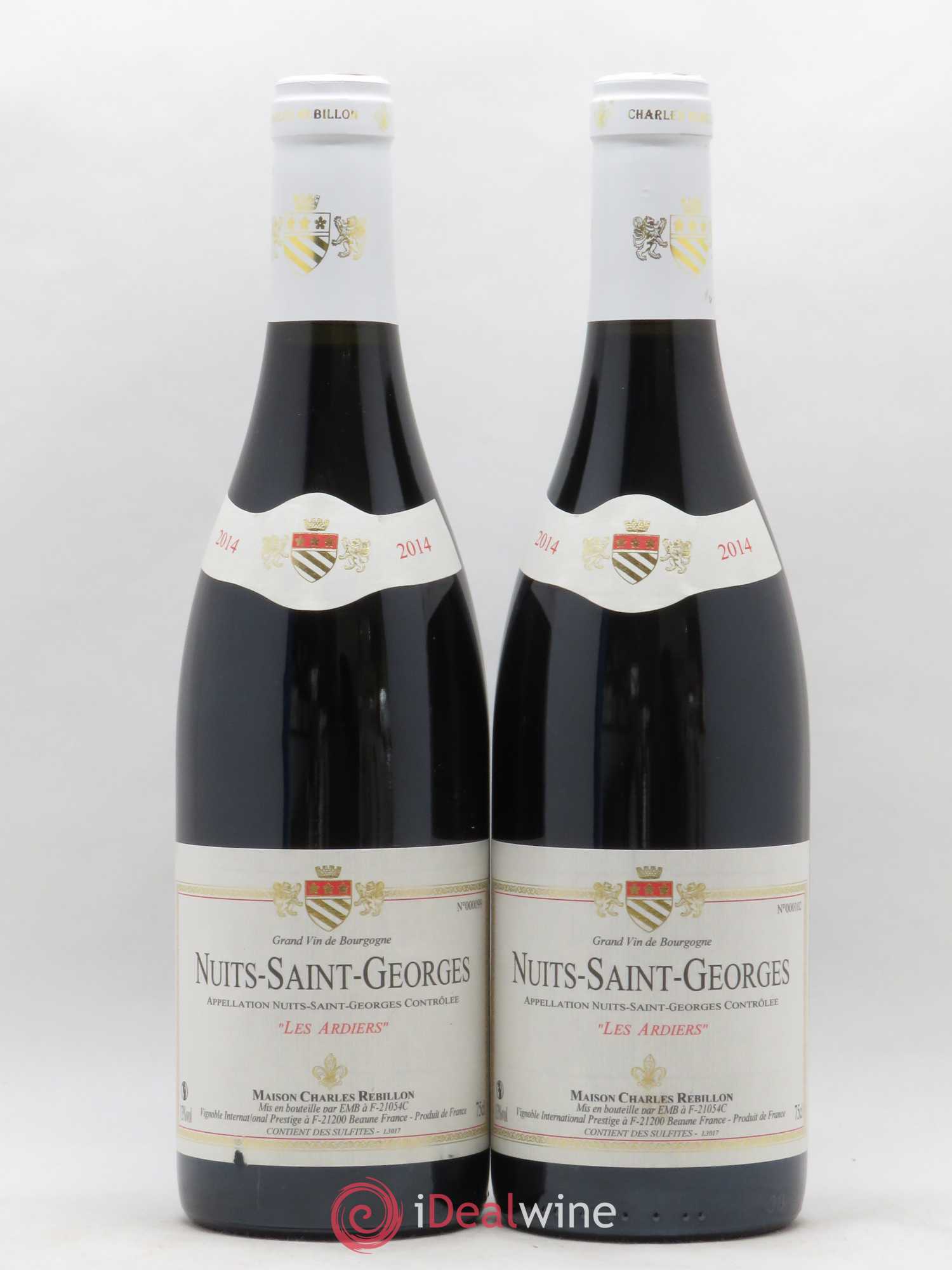 Nuits-Saint-Georges Les Ardiers Charles Rebillon 2014 - Posten von 2 Flaschen - 0