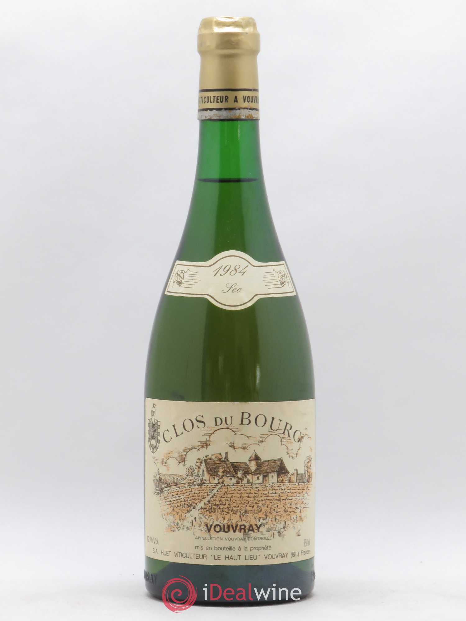 Vouvray Clos du Bourg Sec Domaine Huet 1984 - Lot de 1 bouteille - 0