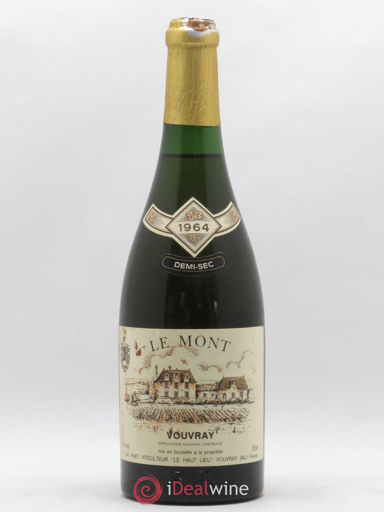 Vouvray Le Mont Demi-Sec Domaine Huet 1964 - Lot de 1 bouteille - 0