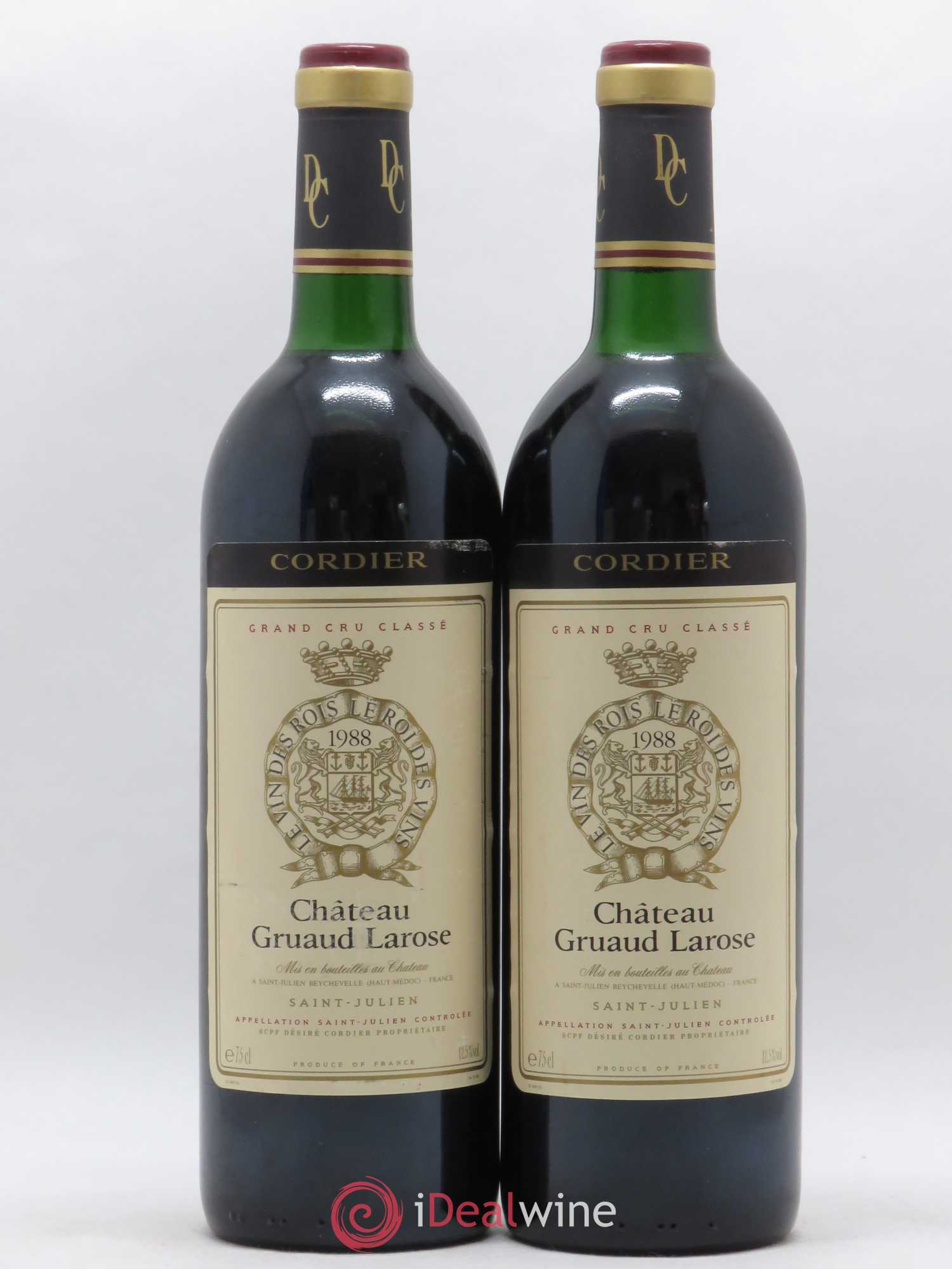 Château Gruaud Larose 2ème Grand Cru Classé 1988 - Lot de 2 bouteilles - 0