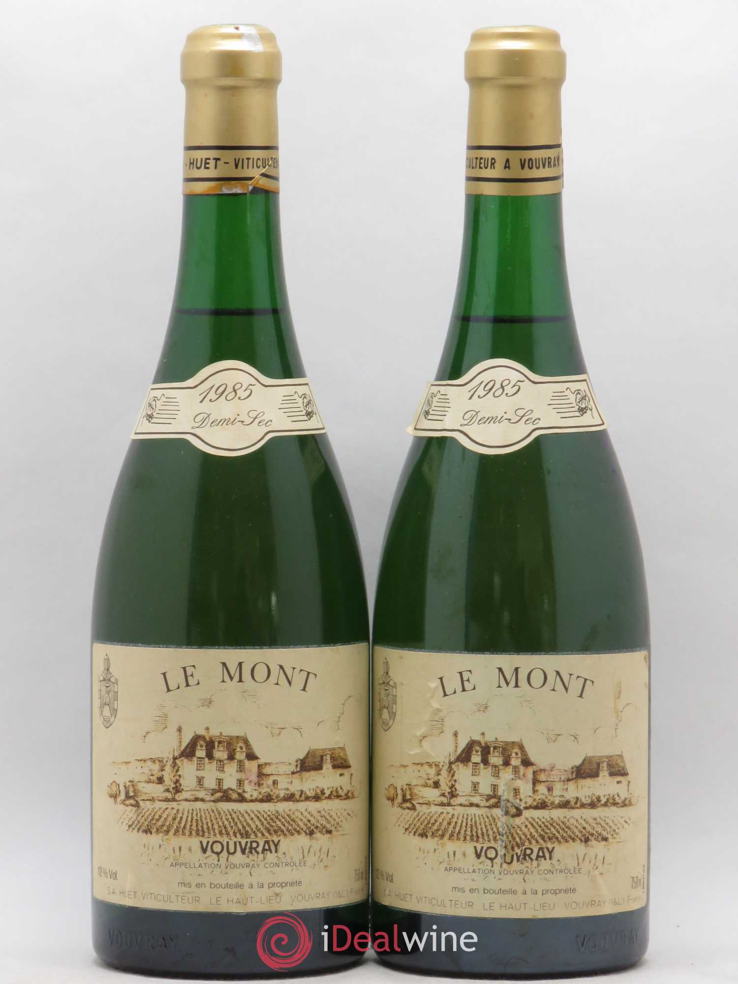 Vouvray Le Mont Demi-Sec Domaine Huet 1985 - Lot de 2 bouteilles - 0