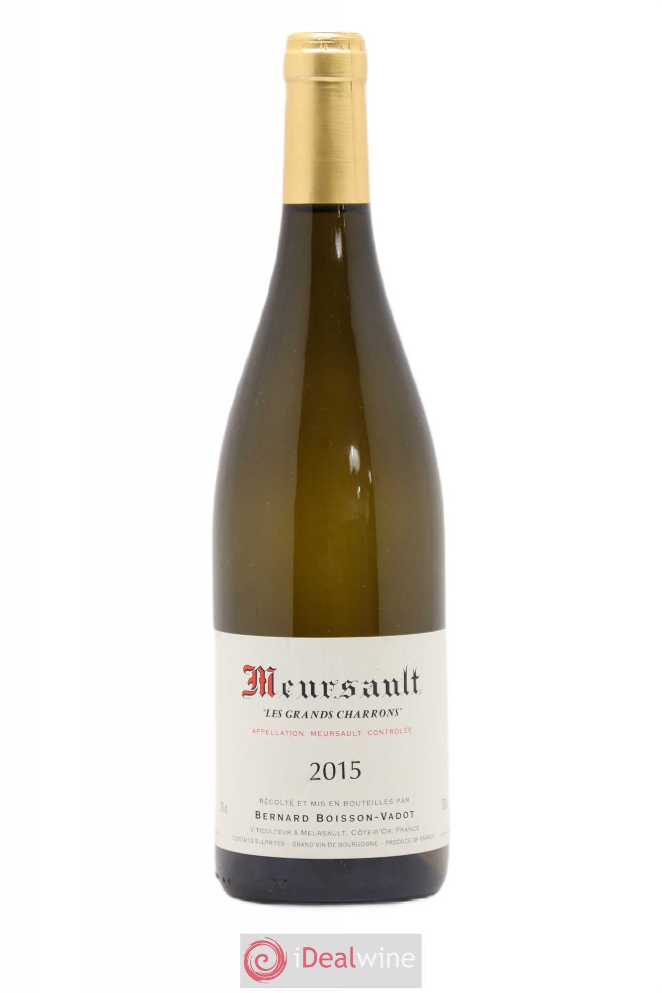 Meursault Les Grands Charrons Boisson-Vadot (Domaine) 2015 - Lot de 1 bouteille - 0