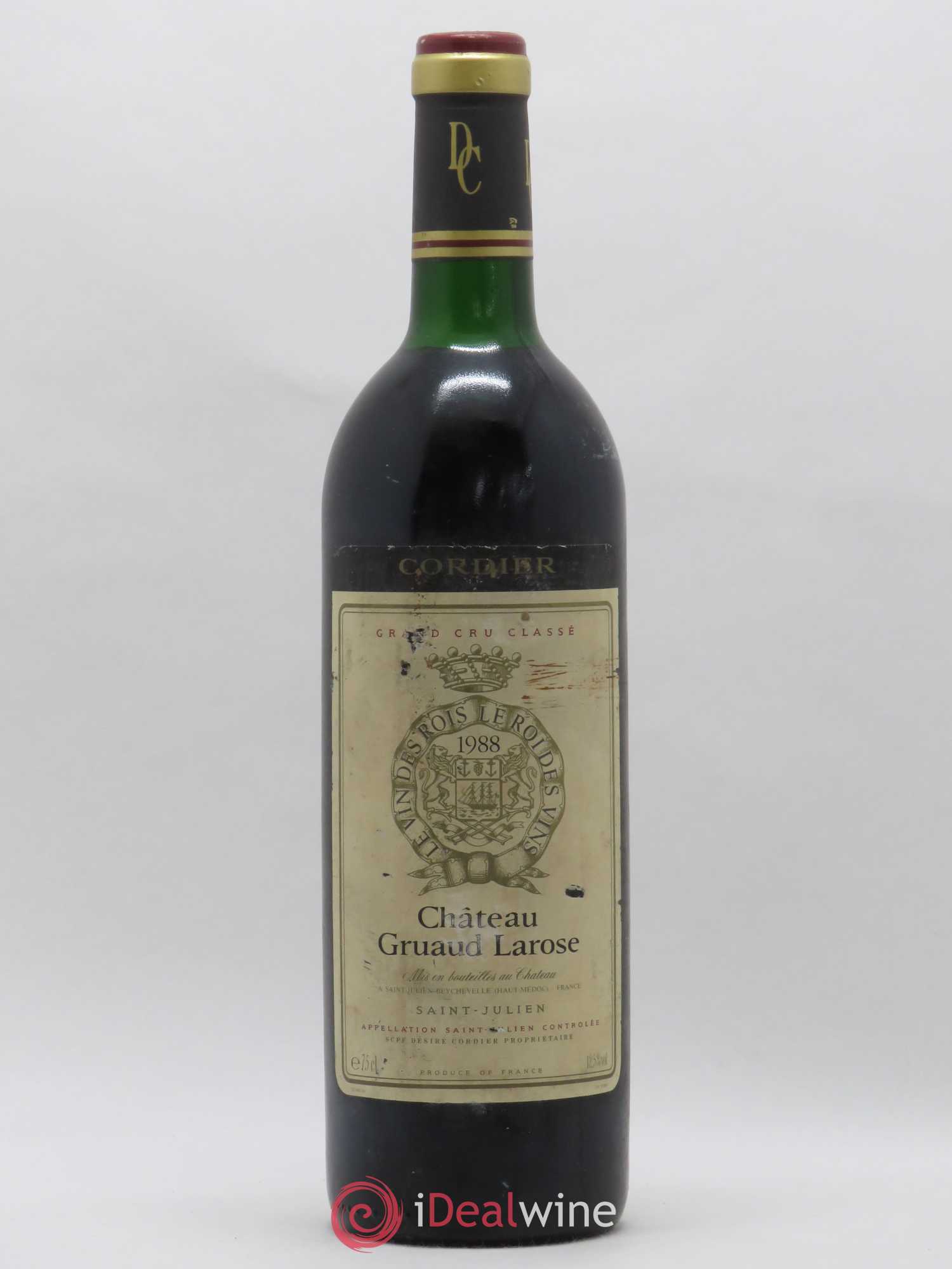 Château Gruaud Larose 2ème Grand Cru Classé 1988 - Lot de 1 bouteille - 0