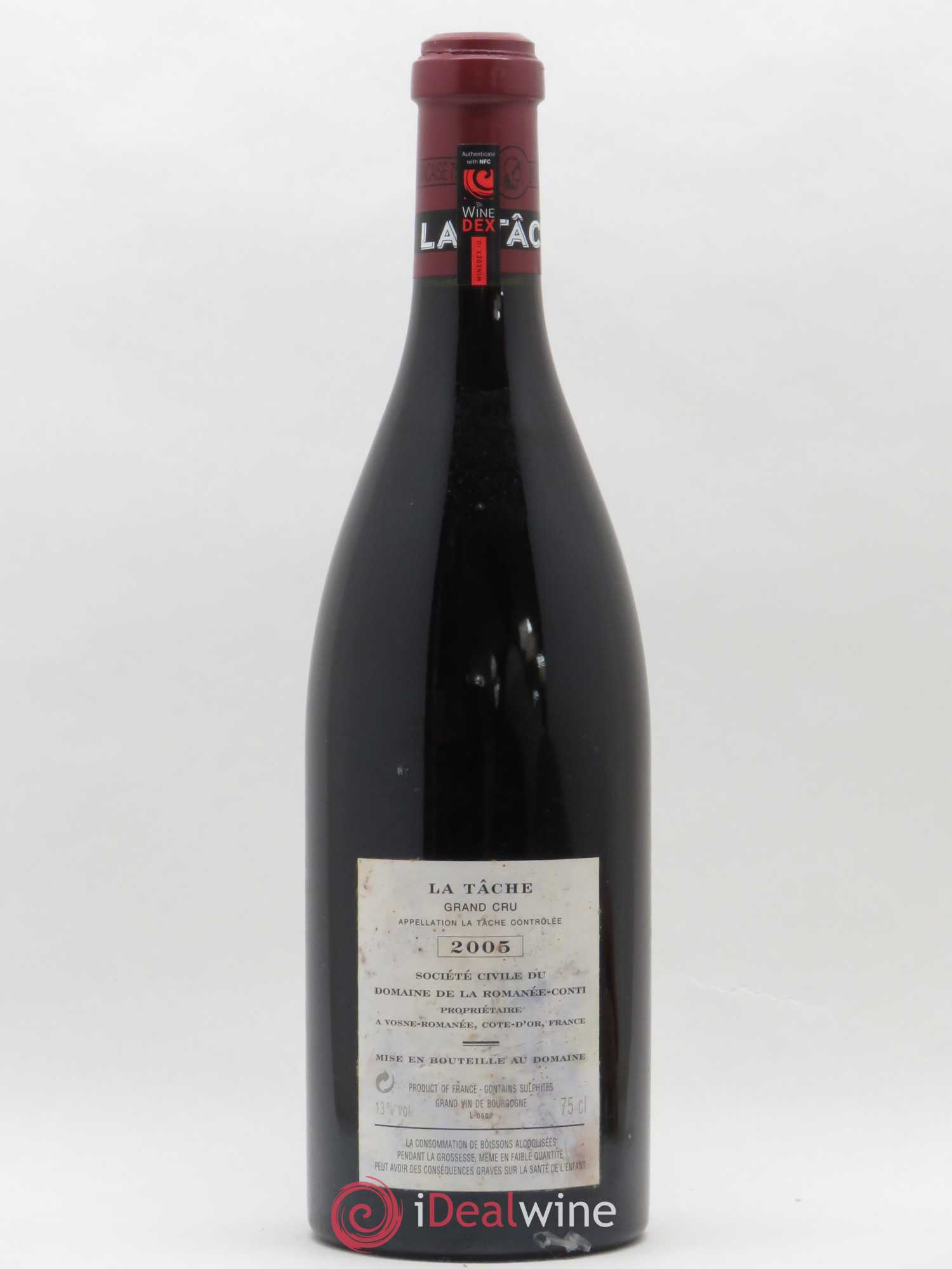 La Tâche Grand Cru Domaine de la Romanée-Conti 2005 - Lot de 1 bouteille - 1