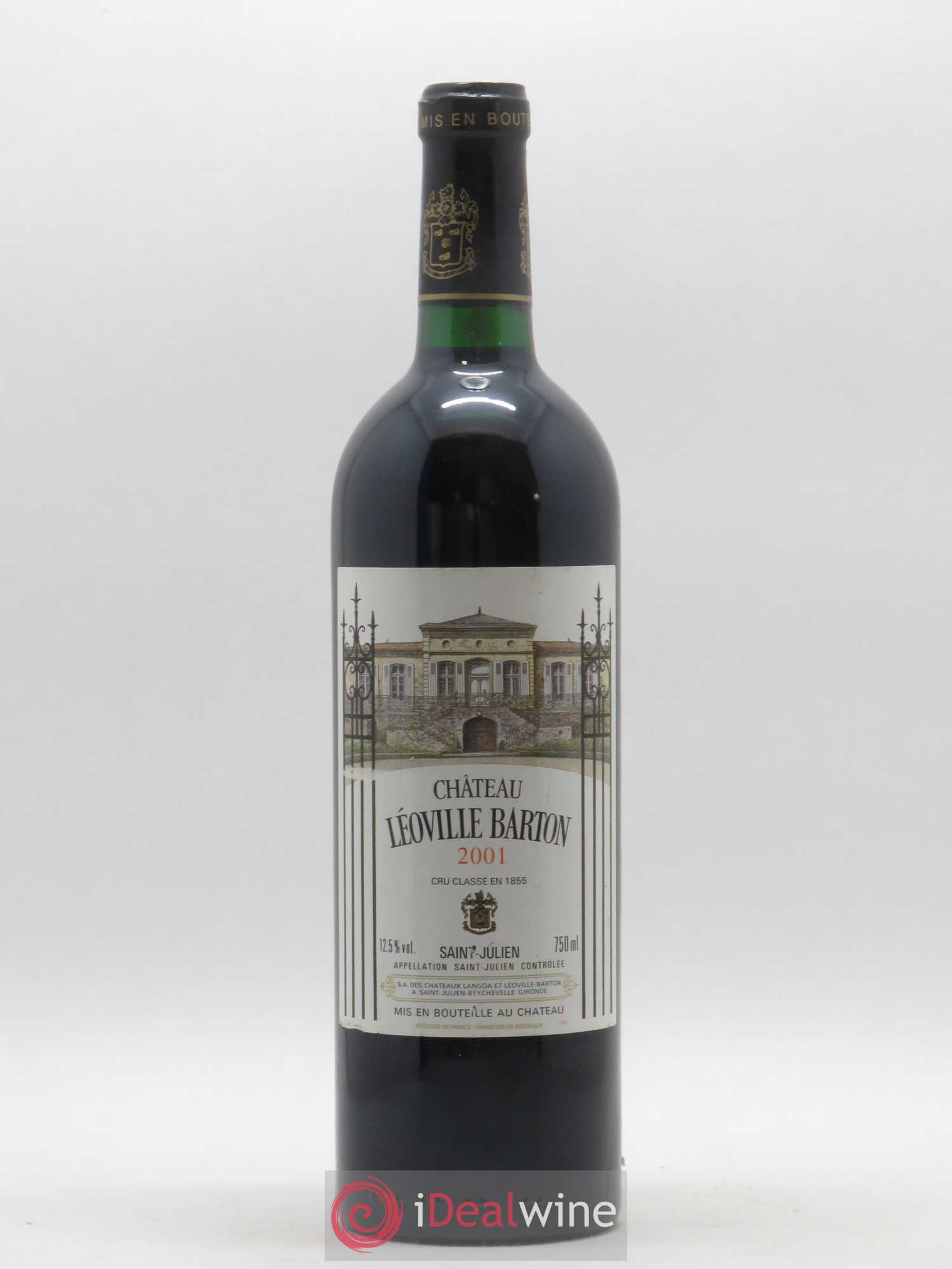 Château Léoville Barton 2ème Grand Cru Classé 2001 - Lot de 1 bouteille - 0