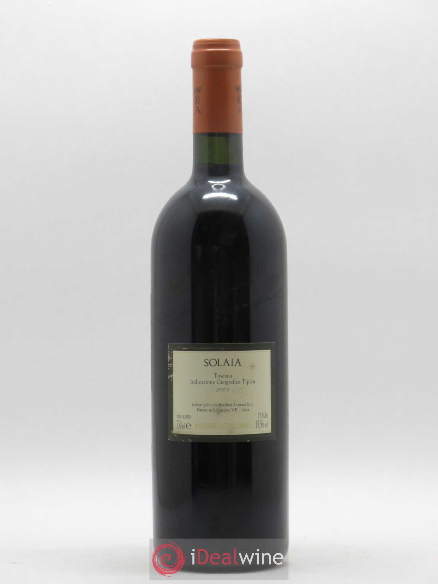 Toscana IGT Solaia Tenuta Tignanello - Marchesi Antinori 2001 - Lot de 1 bouteille - 1