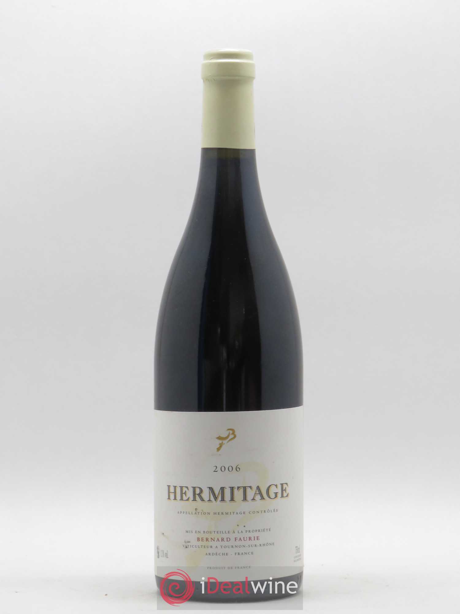 Hermitage Greffieux Bessards (capsule blanche) Bernard Faurie 2006 - Lot de 1 bouteille - 0