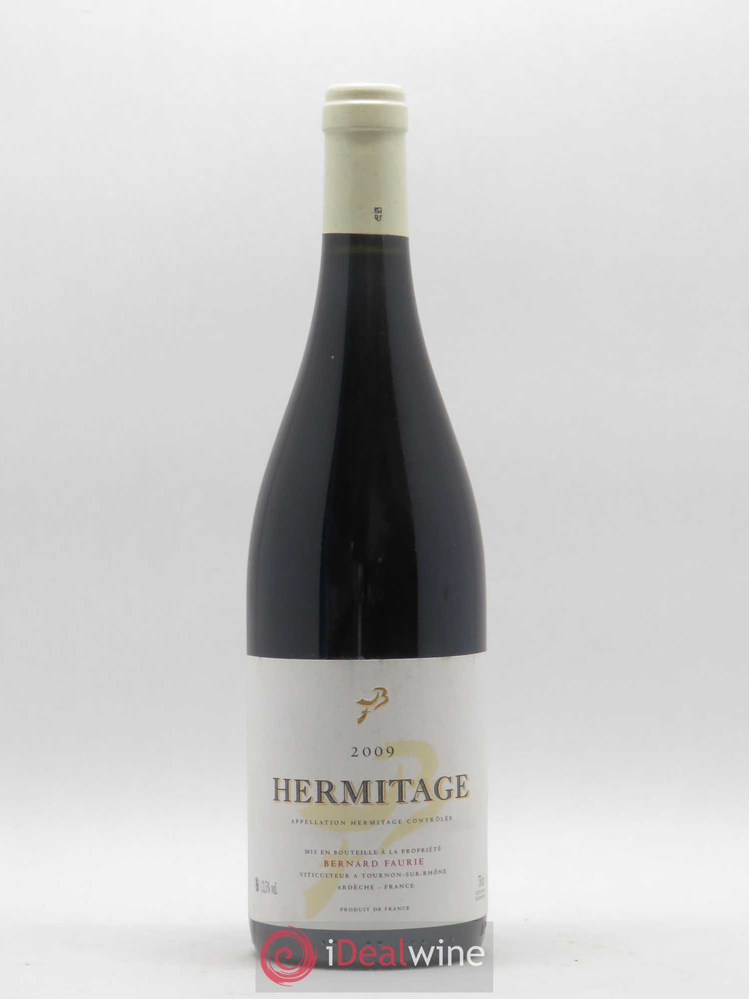 Hermitage Greffieux Bessards (capsule blanche) Bernard Faurie 2009 - Lot de 1 bouteille - 0