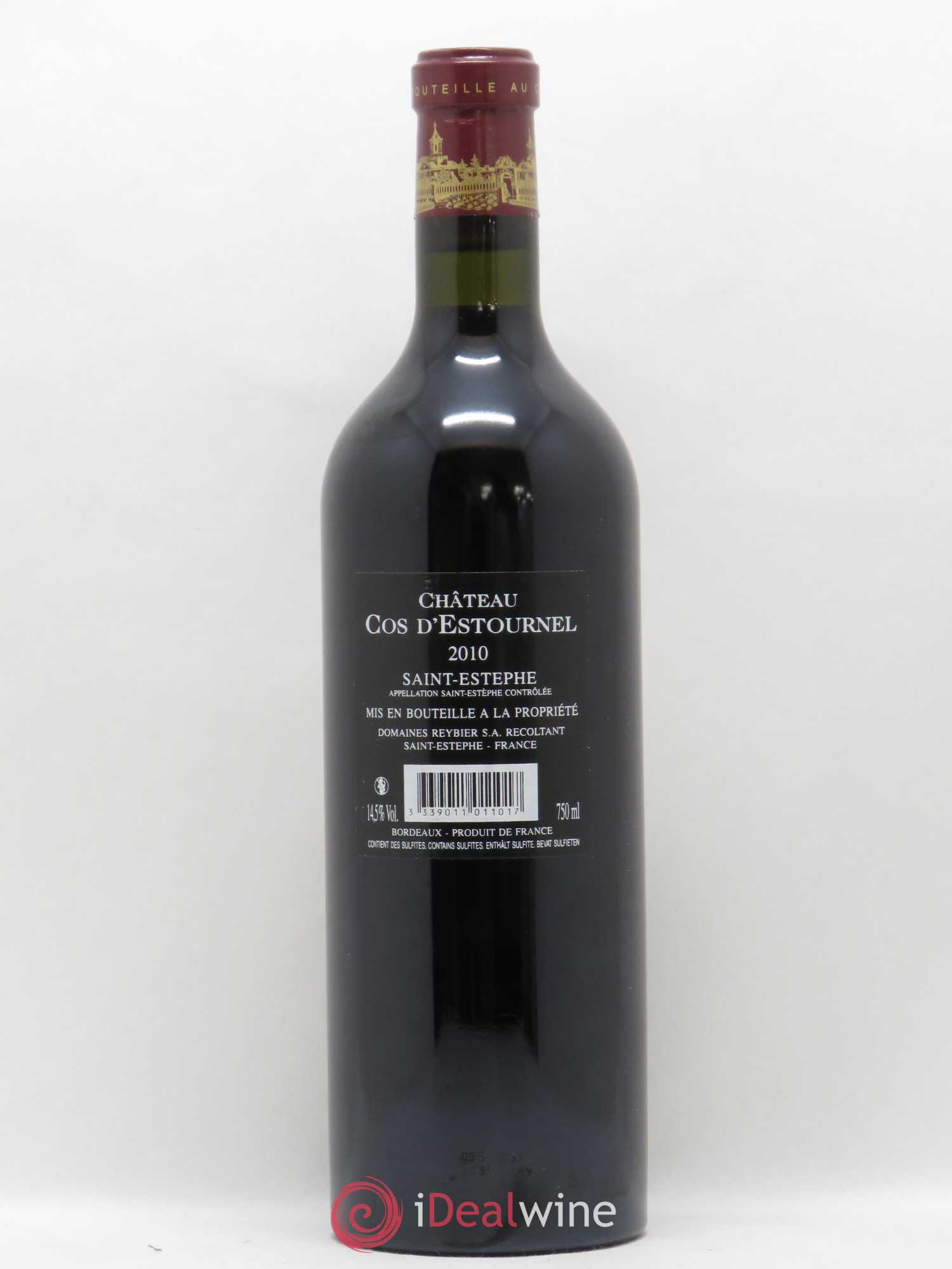Cos d'Estournel 2ème Grand Cru Classé 2010 - Lot de 1 bouteille - 1