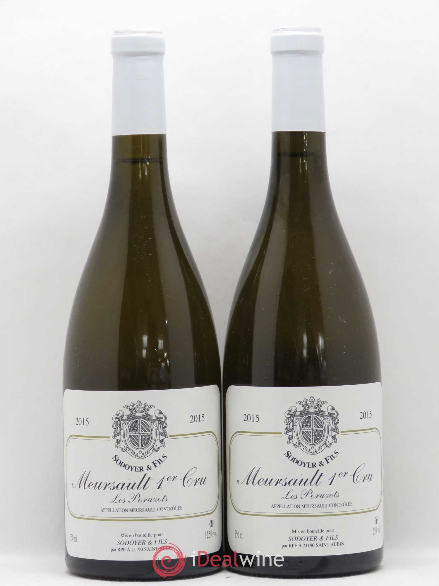 Meursault 1er Cru Les Porusots Domaine Sodoyer 2015 - Posten von 2 Flaschen - 0