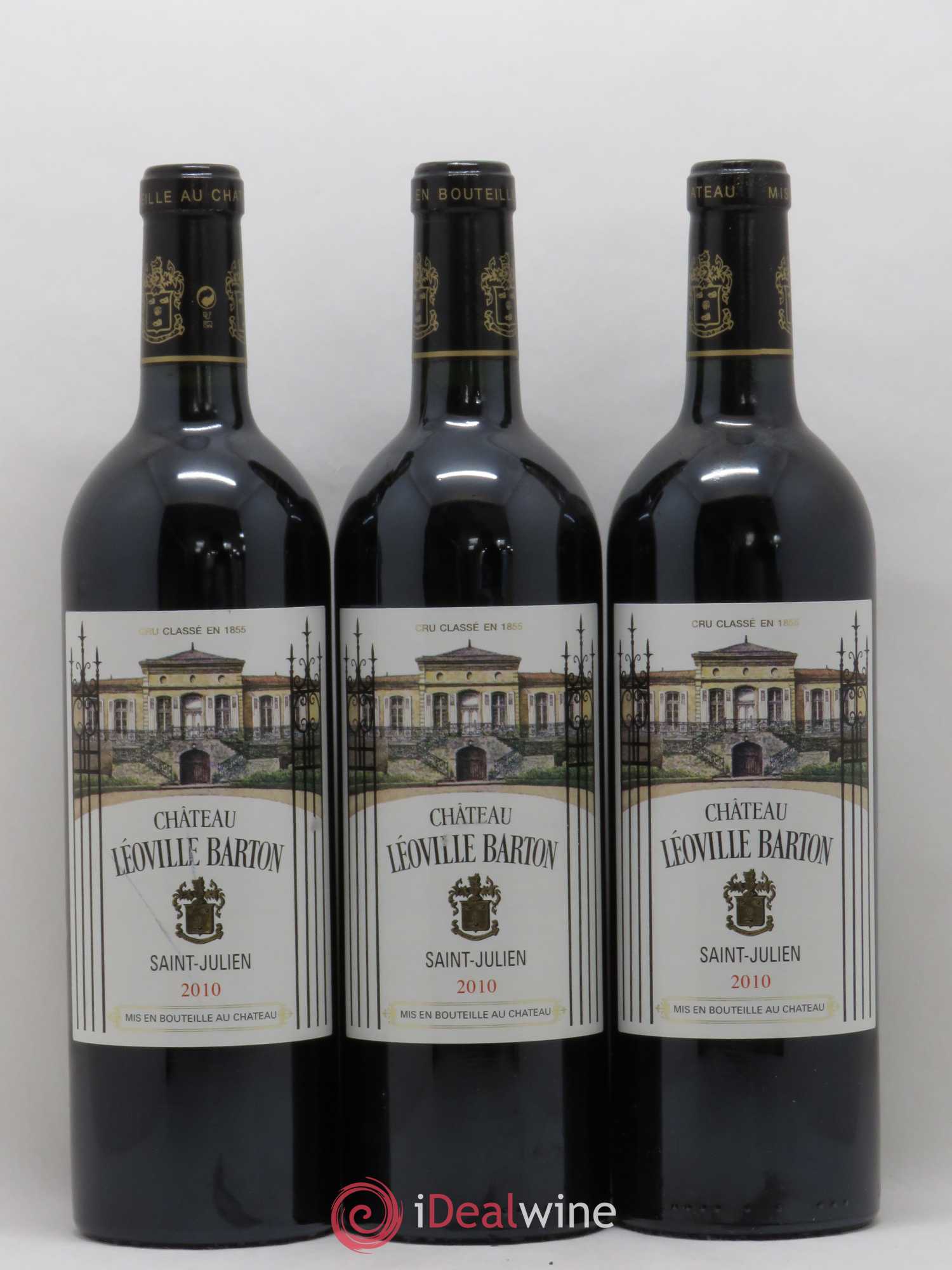Château Léoville Barton 2ème Grand Cru Classé 2010 - Lot de 3 bouteilles - 0
