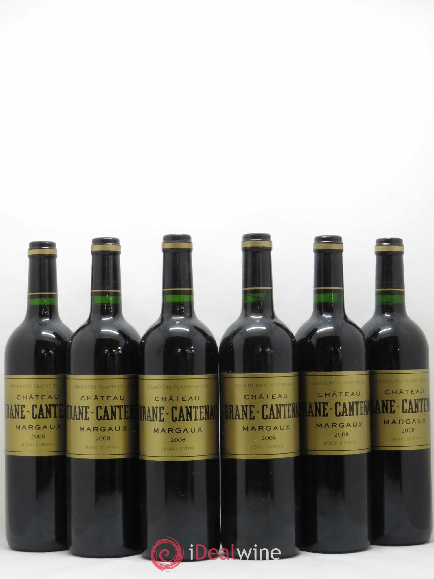 Château Brane Cantenac 2ème Grand Cru Classé 2008 - Lot de 6 bouteilles - 0