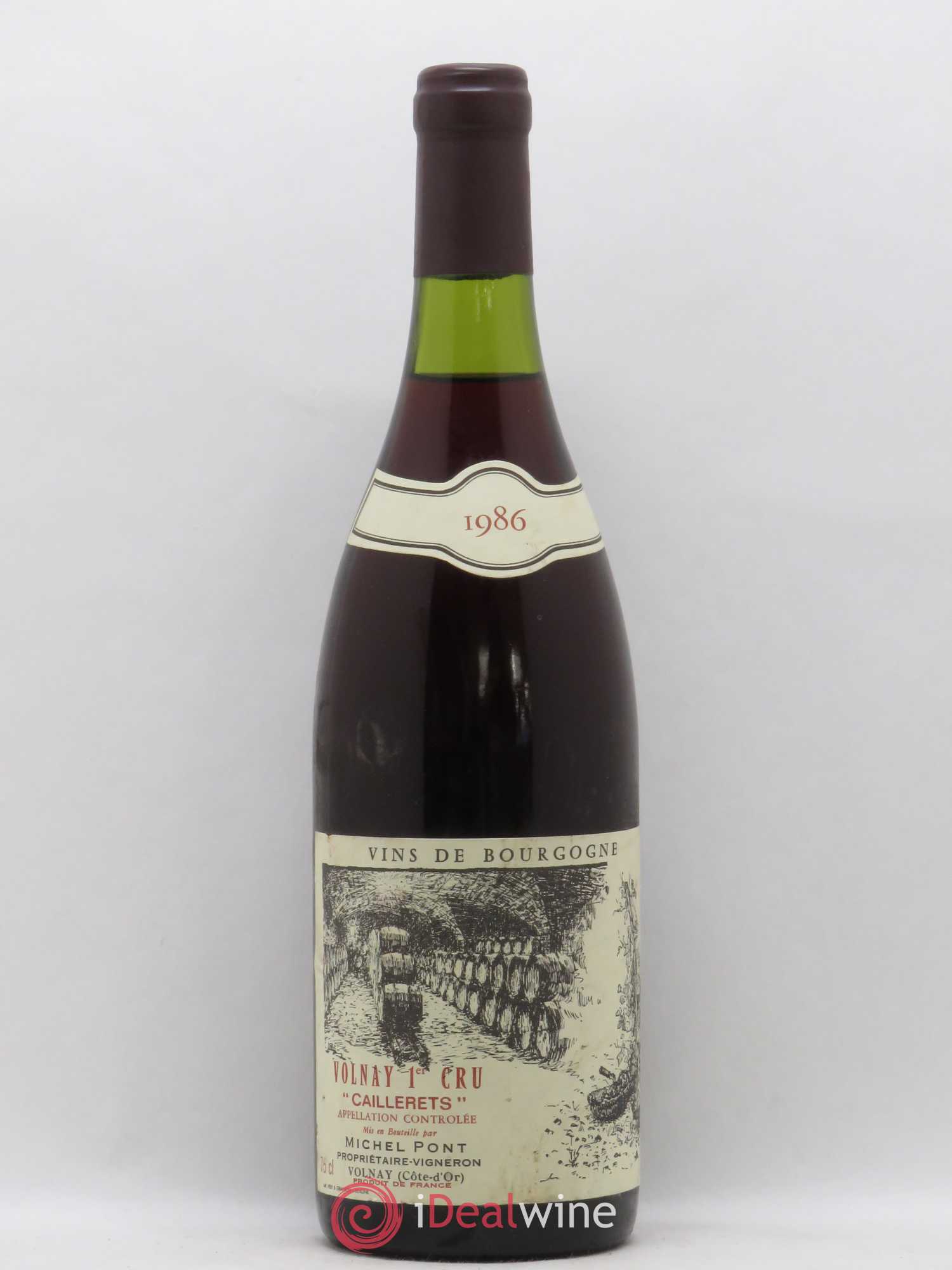 Volnay 1er Cru Caillerets Michel Pont 1986 - Posten von 1 Flasche - 0