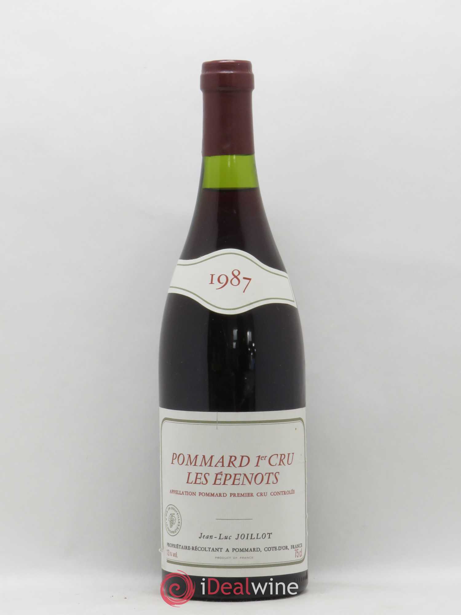 Pommard 1er Cru Les Epenots Jean Luc Joillot 1987 - Posten von 1 Flasche - 0