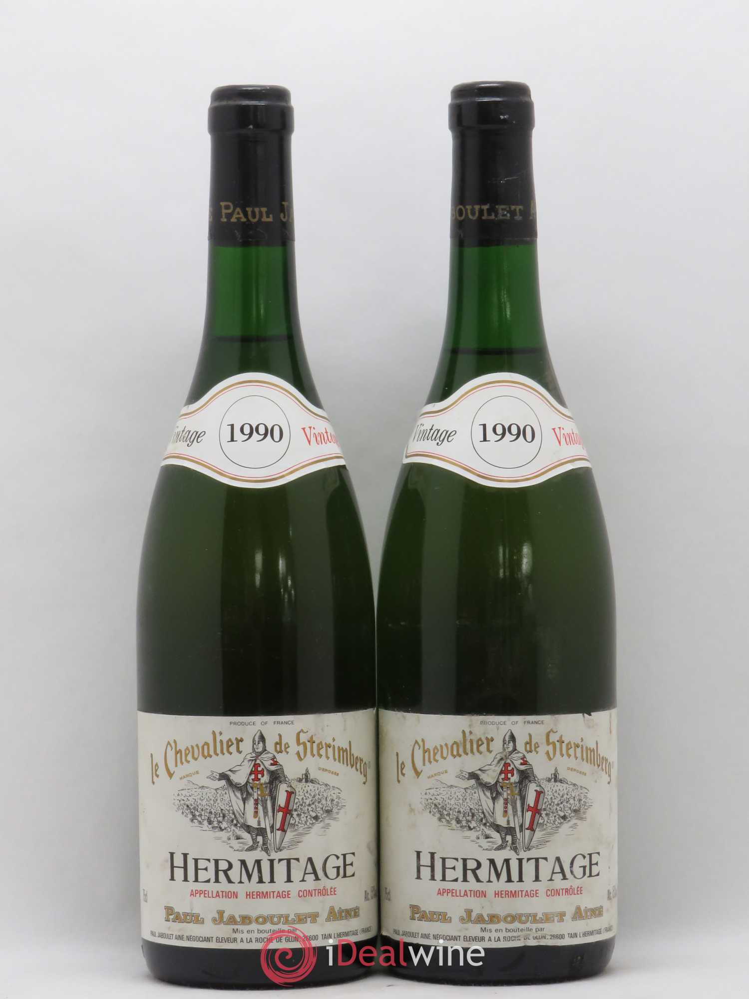 Hermitage Chevalier de Sterimberg Paul Jaboulet Ainé 1990 - Lot de 2 bouteilles - 0
