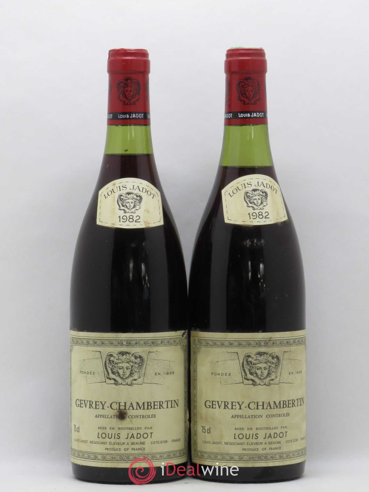 Gevrey-Chambertin Louis Jadot 1982 - Lot de 2 bouteilles - 0