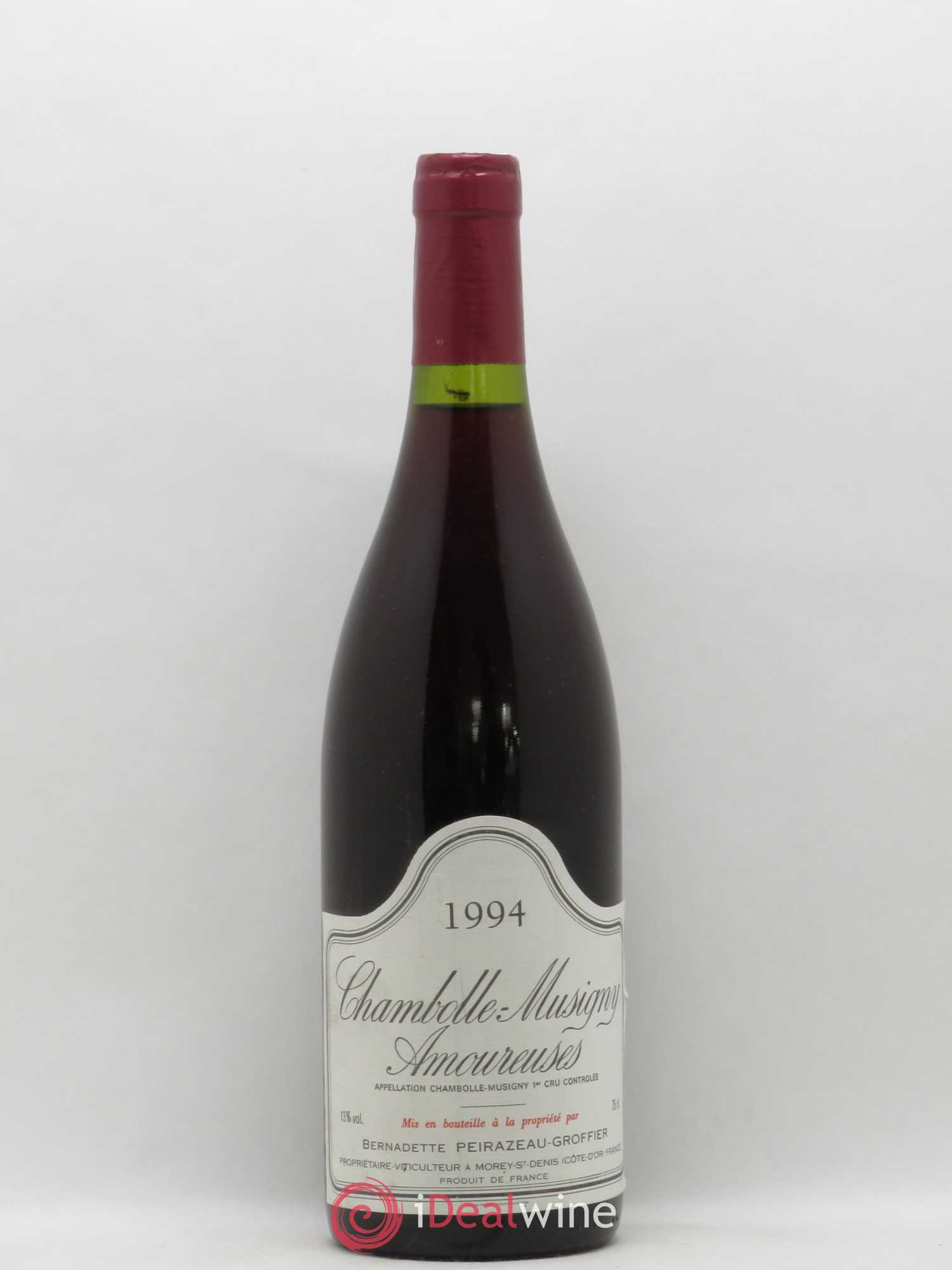 Chambolle-Musigny 1er Cru Les Amoureuses Peirazeau Groffier 1994 - Posten von 1 Flasche - 0