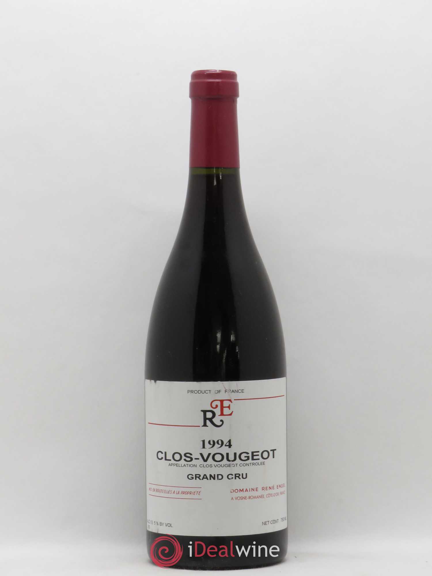 Clos de Vougeot Grand Cru Domaine René Engel - Domaine Eugénie 1994 - Lot de 1 bouteille - 0