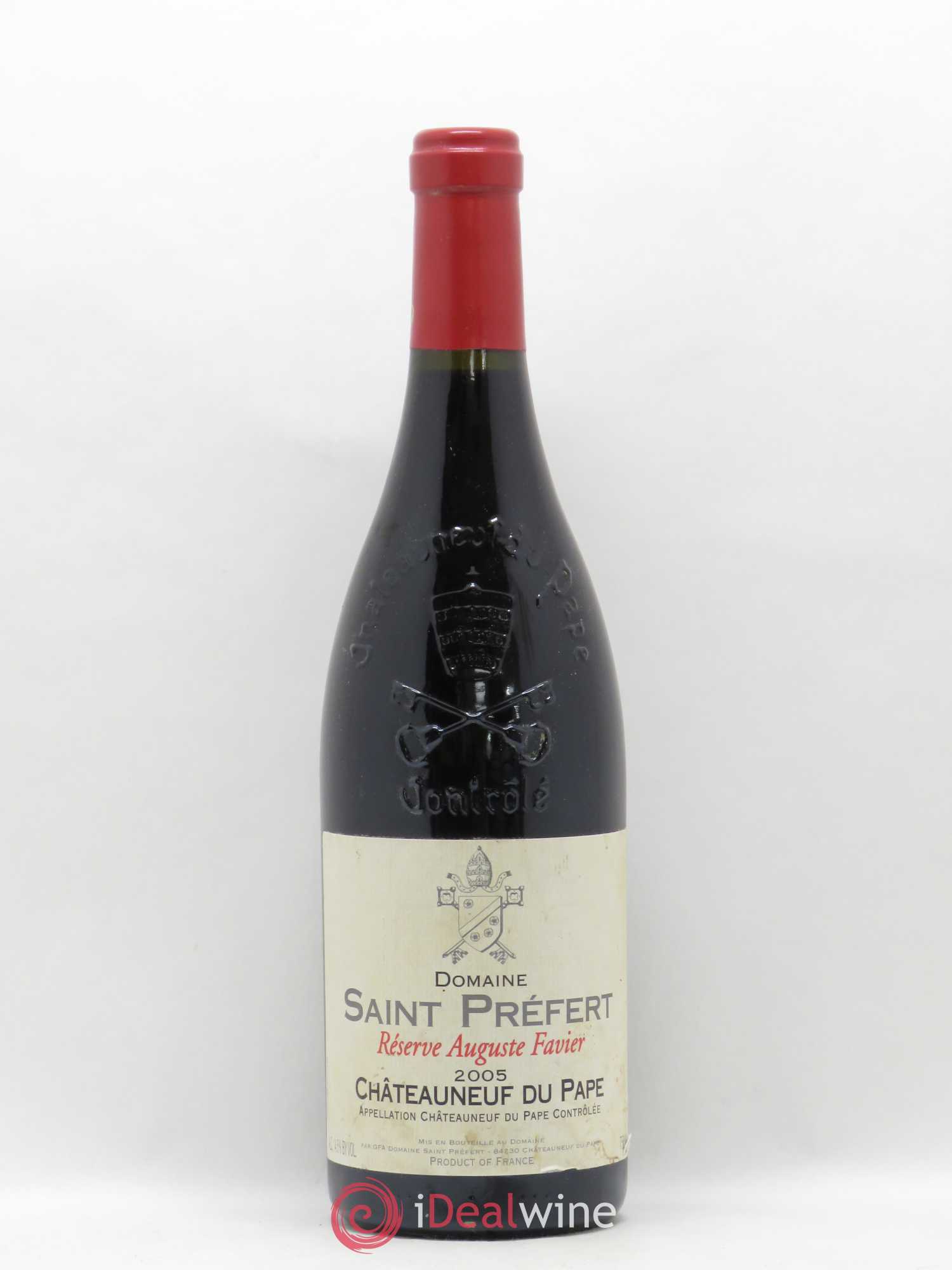 Châteauneuf-du-Pape Réserve Auguste Favier Domaine Saint-Préfert 2005 - Lot de 1 bouteille - 0
