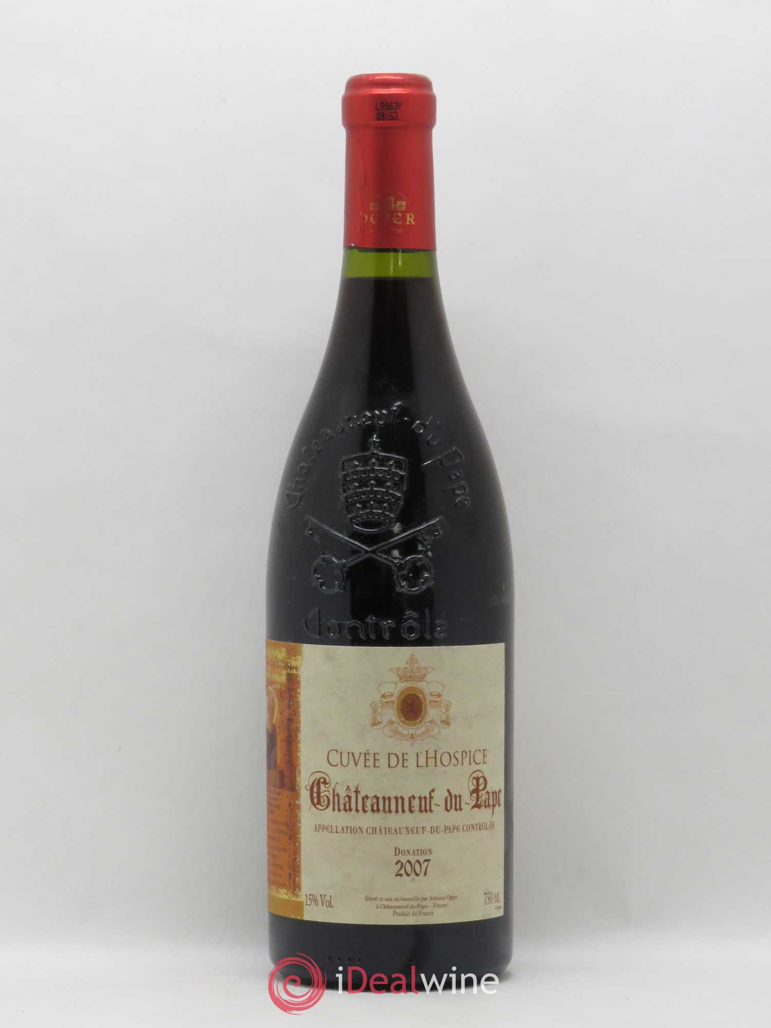Châteauneuf-du-Pape Cuvée de l'Hospice Antoine Ogier 2007 - Posten von 1 Flasche - 0