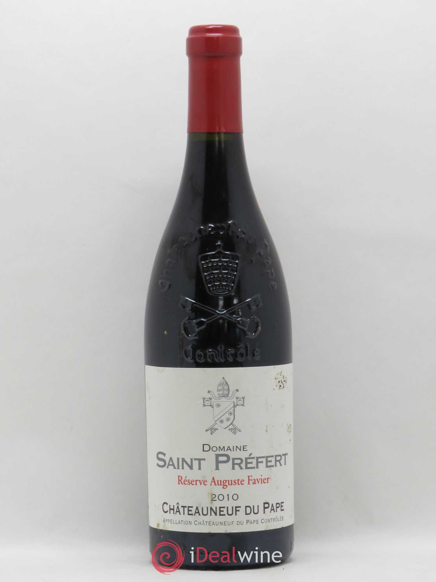 Châteauneuf-du-Pape Réserve Auguste Favier Domaine Saint-Préfert 2010 - Lot de 1 bouteille - 0