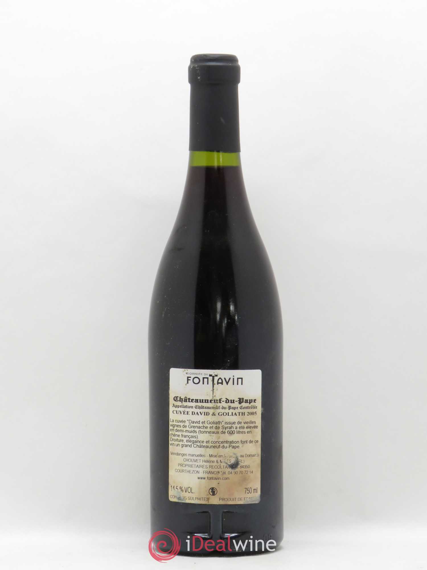 Châteauneuf-du-Pape David et Goliath Domaine du Fontavin 2005 - Lot of 1 bottle - 1