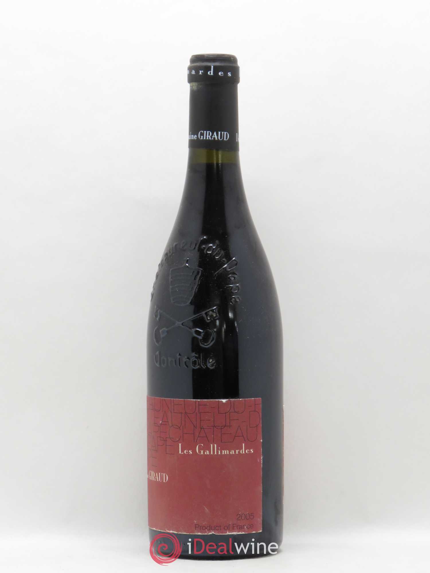 Châteauneuf-du-Pape Les Gallimardes Giraud (Domaine) 2005 - Lot de 1 bouteille - 1