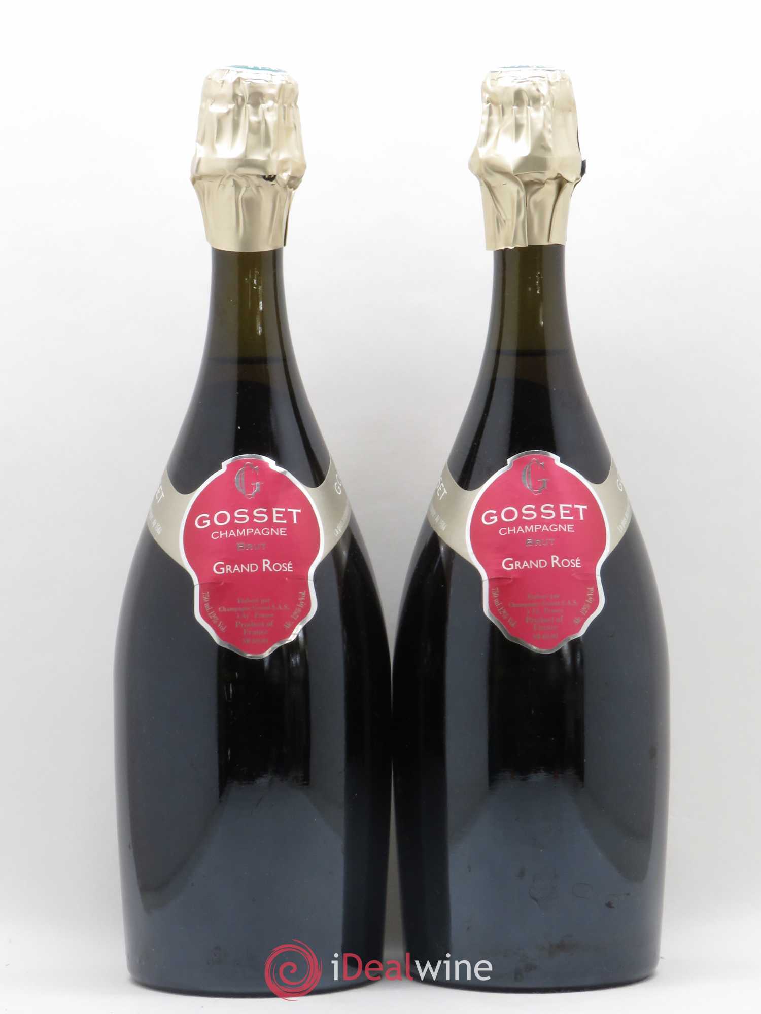 Champagne - Champagne Gosset Grand Rosé - Posten von 2 Flaschen - 0