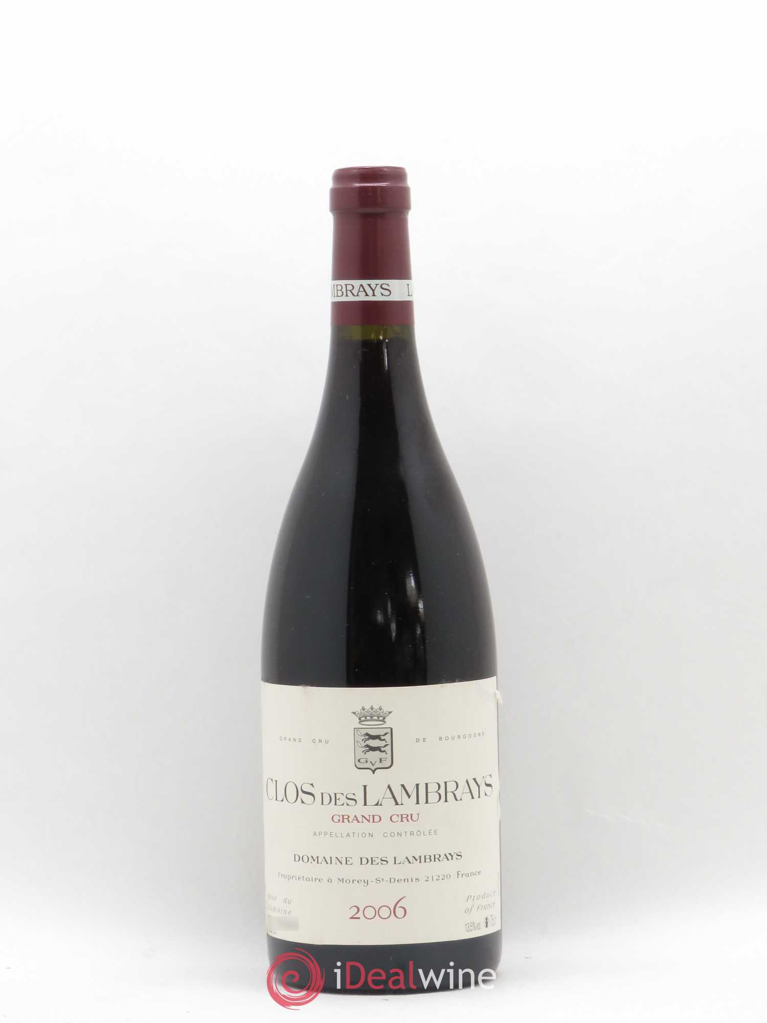 Clos des Lambrays Grand Cru Domaine des Lambrays 2006 - Lot de 1 bouteille - 0
