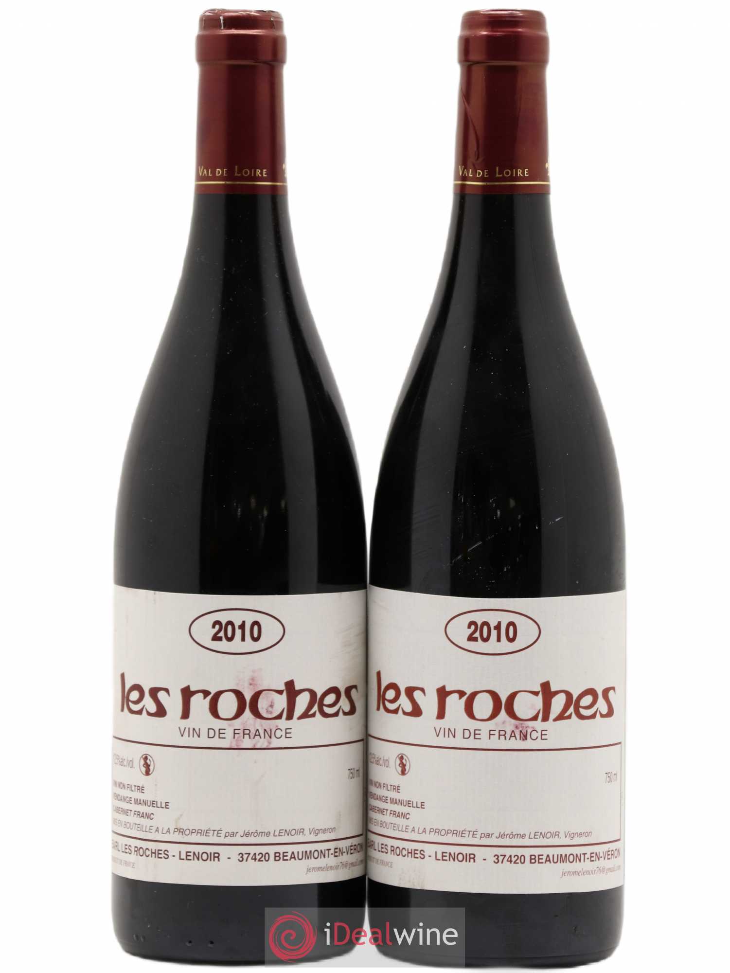 Vin de France Les Roches Lenoir (Domaine) 2010 - Lot de 2 bouteilles - 0