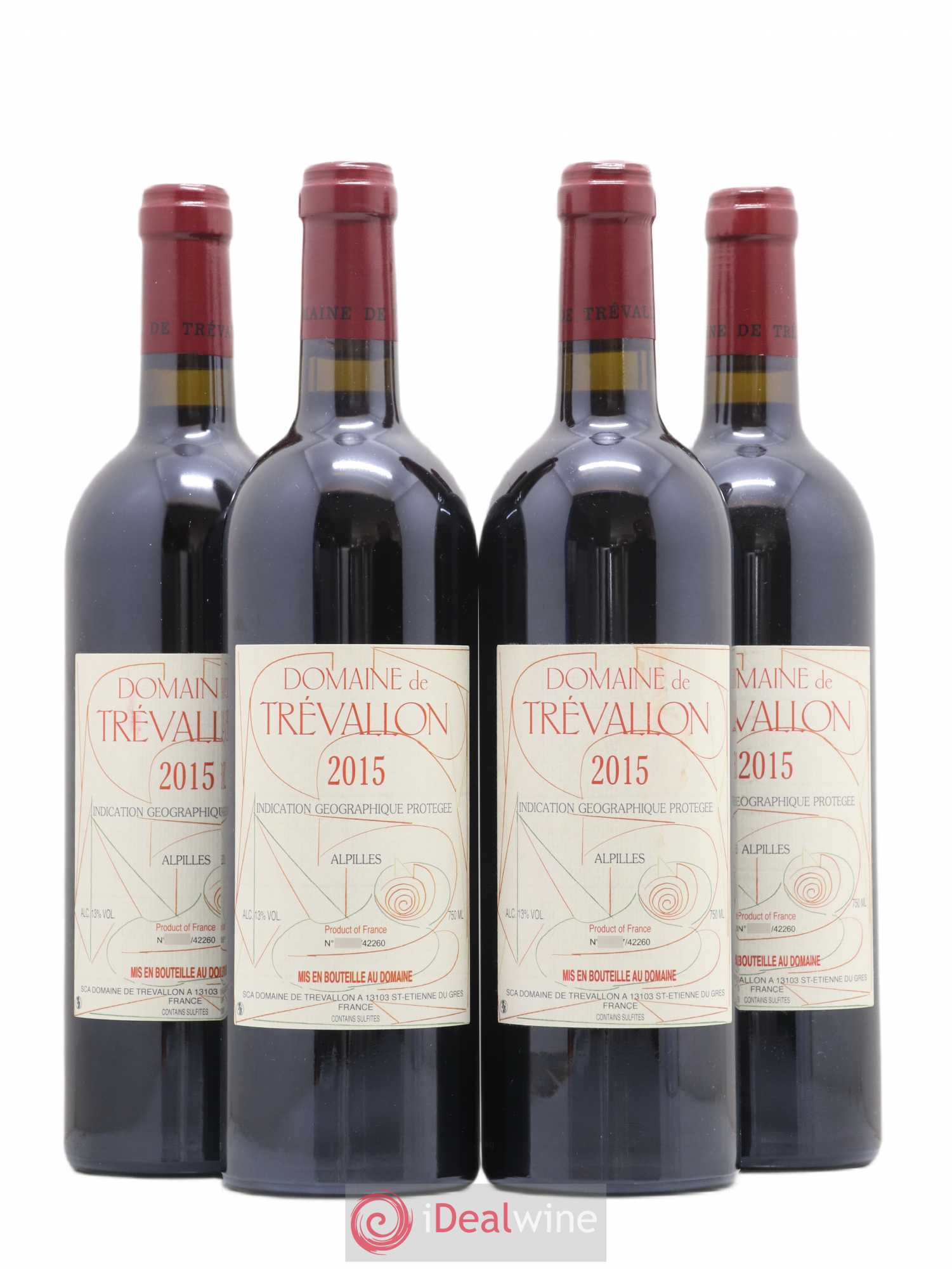 Alpilles Trévallon (Domaine de) Eloi Dürrbach 2015 - Lot de 4 bouteilles - 0