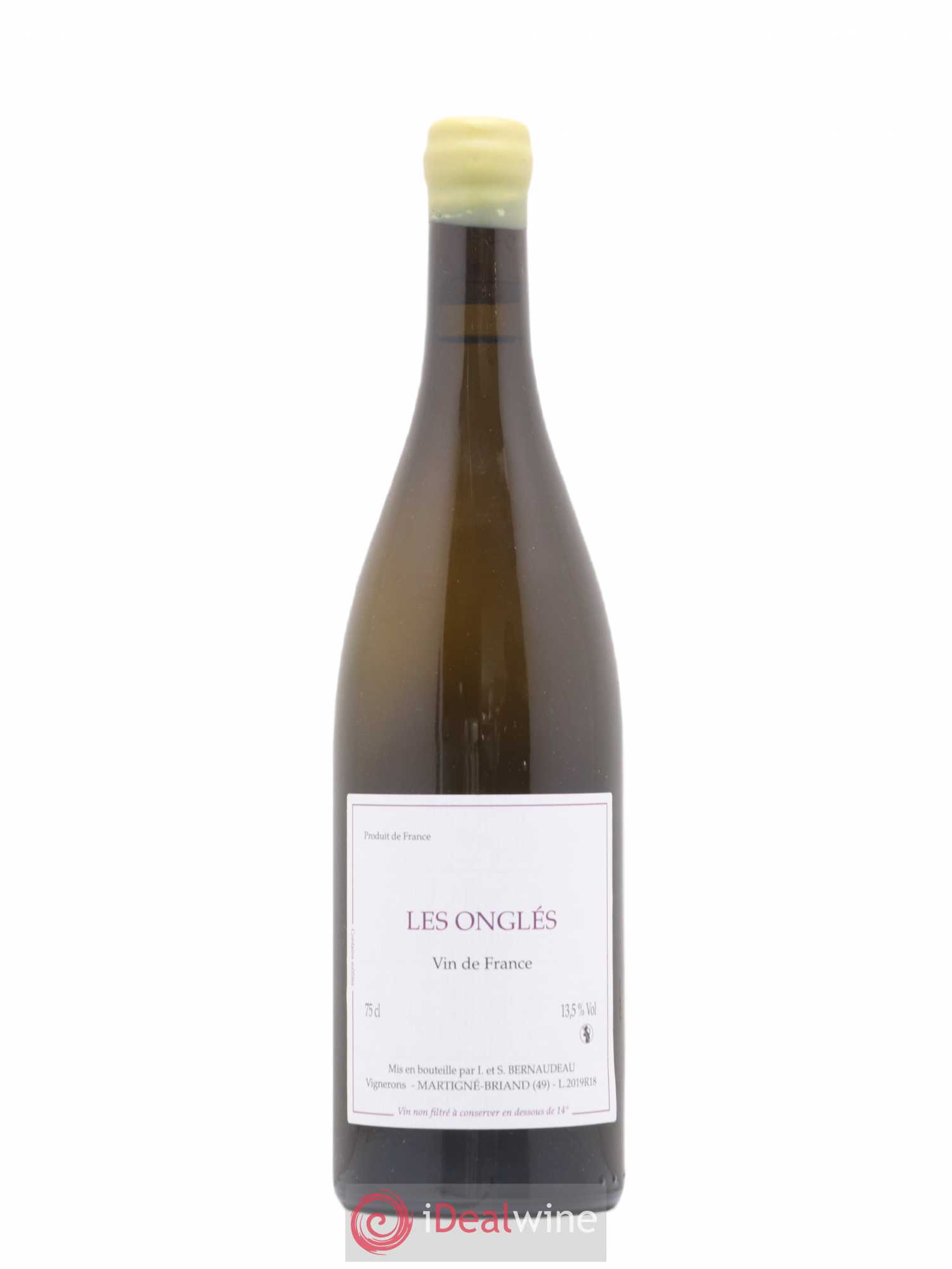 Vin de France Les Onglés Stéphane Bernaudeau 2019 - Lot de 1 bouteille - 0