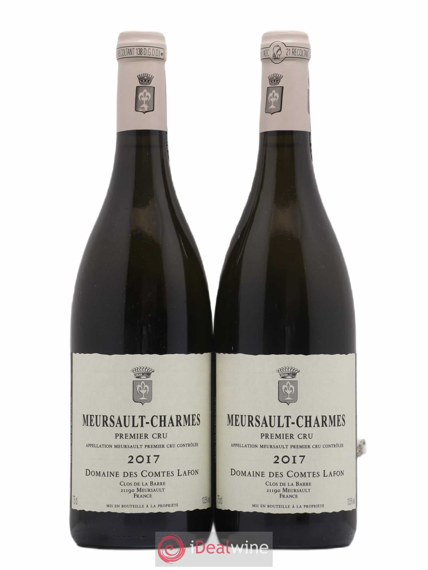 Meursault 1er Cru Charmes Comtes Lafon (Domaine des) 2017 - Lot de 2 bouteilles - 0