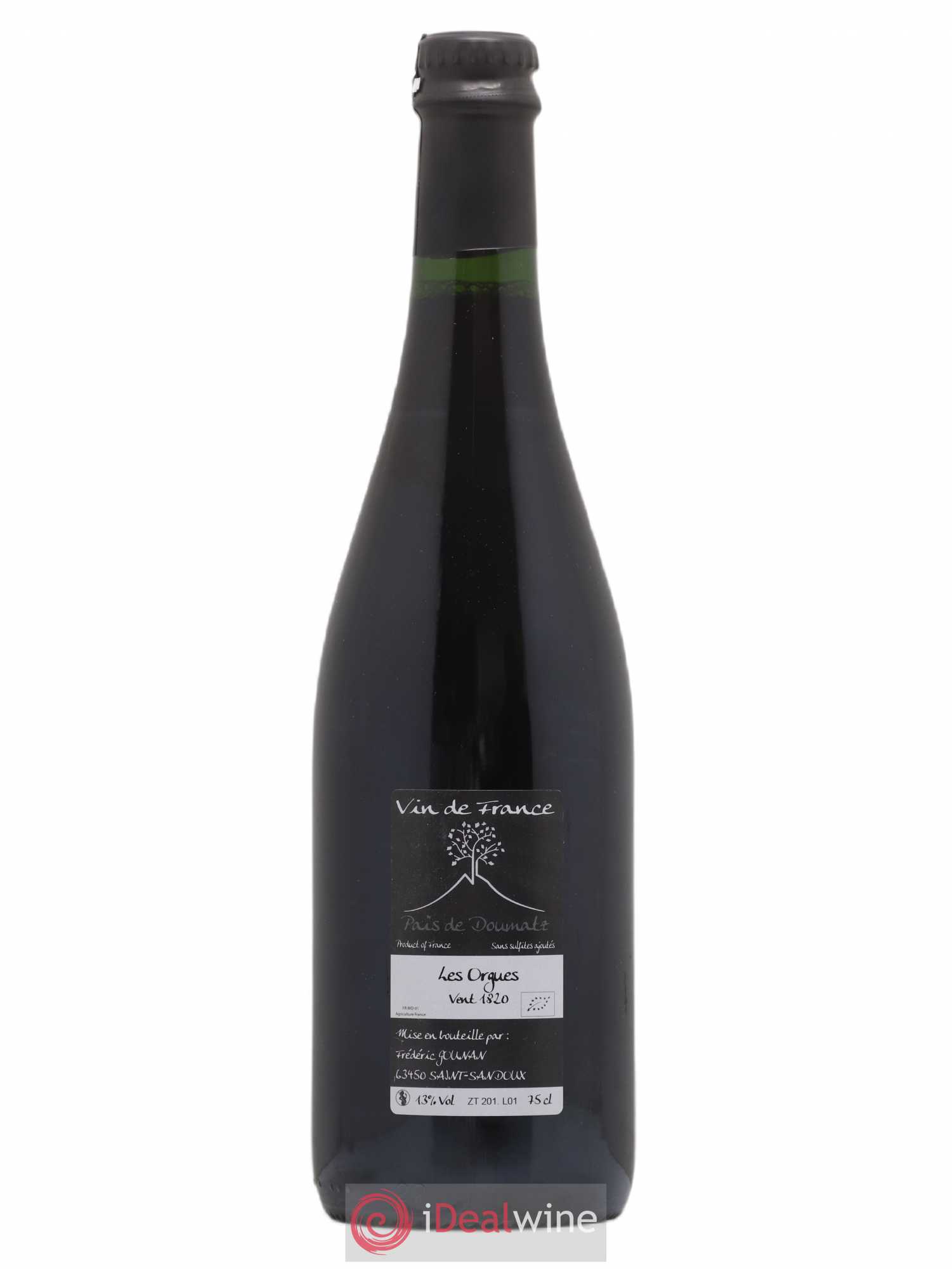 Vin de France Les Orgues Vignoble de l'Arbre Blanc 2018 - Lot de 1 bouteille - 1