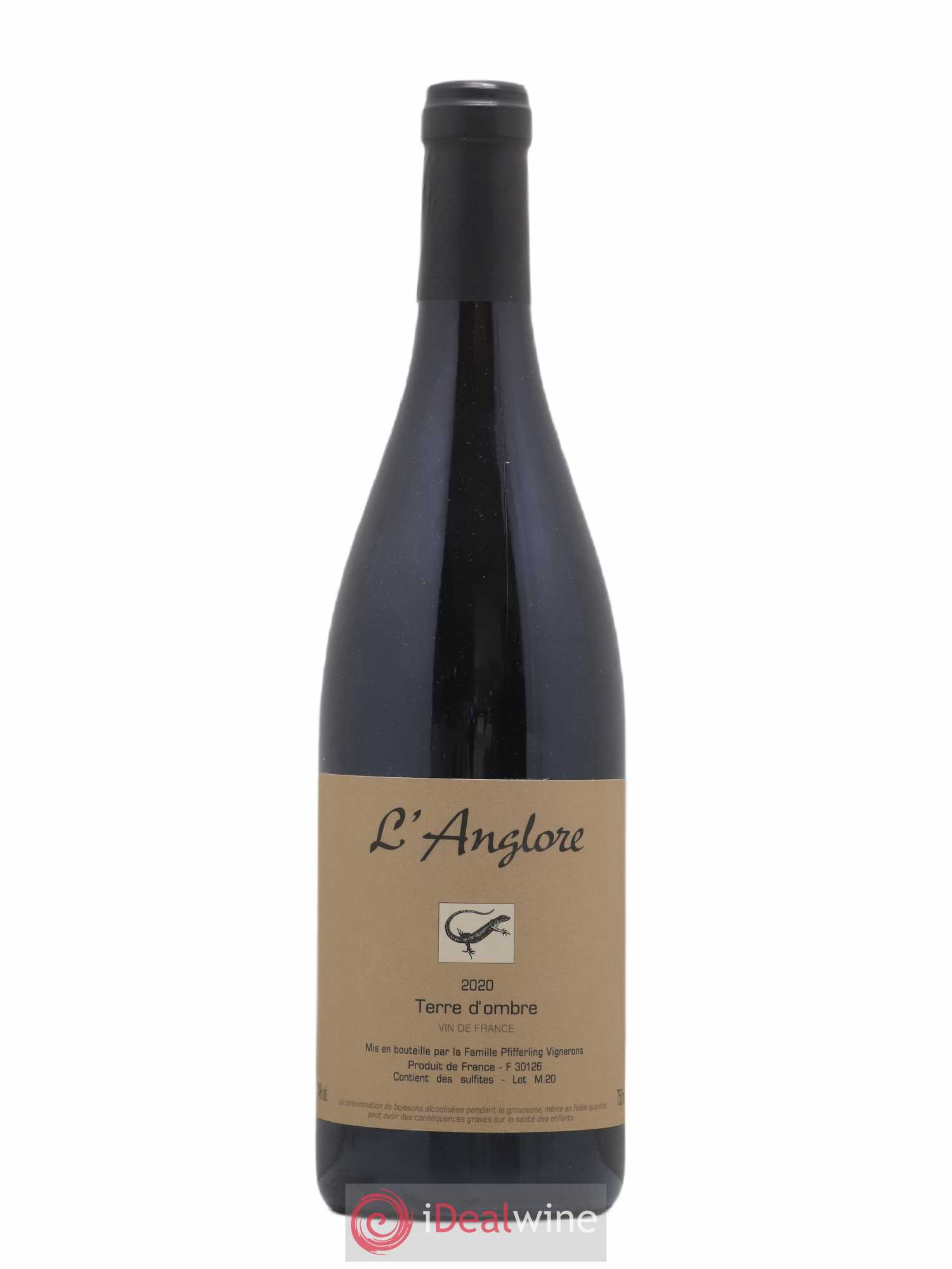 Vin de France Terre d'Ombre L'Anglore 2020 - Lot de 1 bouteille - 0