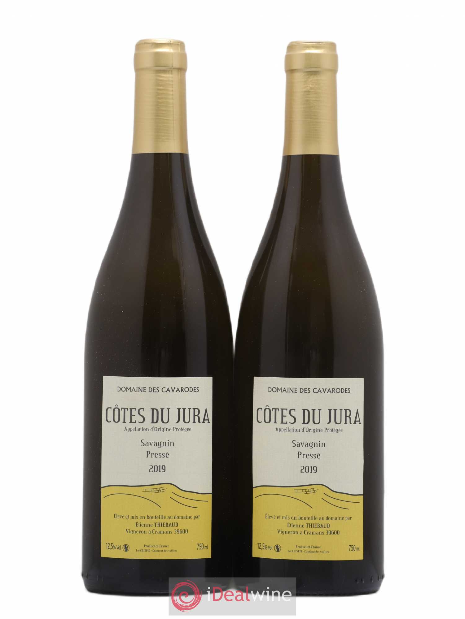 Côtes du Jura Savagnin pressé Cavarodes (Domaine des) - Etienne Thiébaud 2019 - Lot de 2 bouteilles - 0