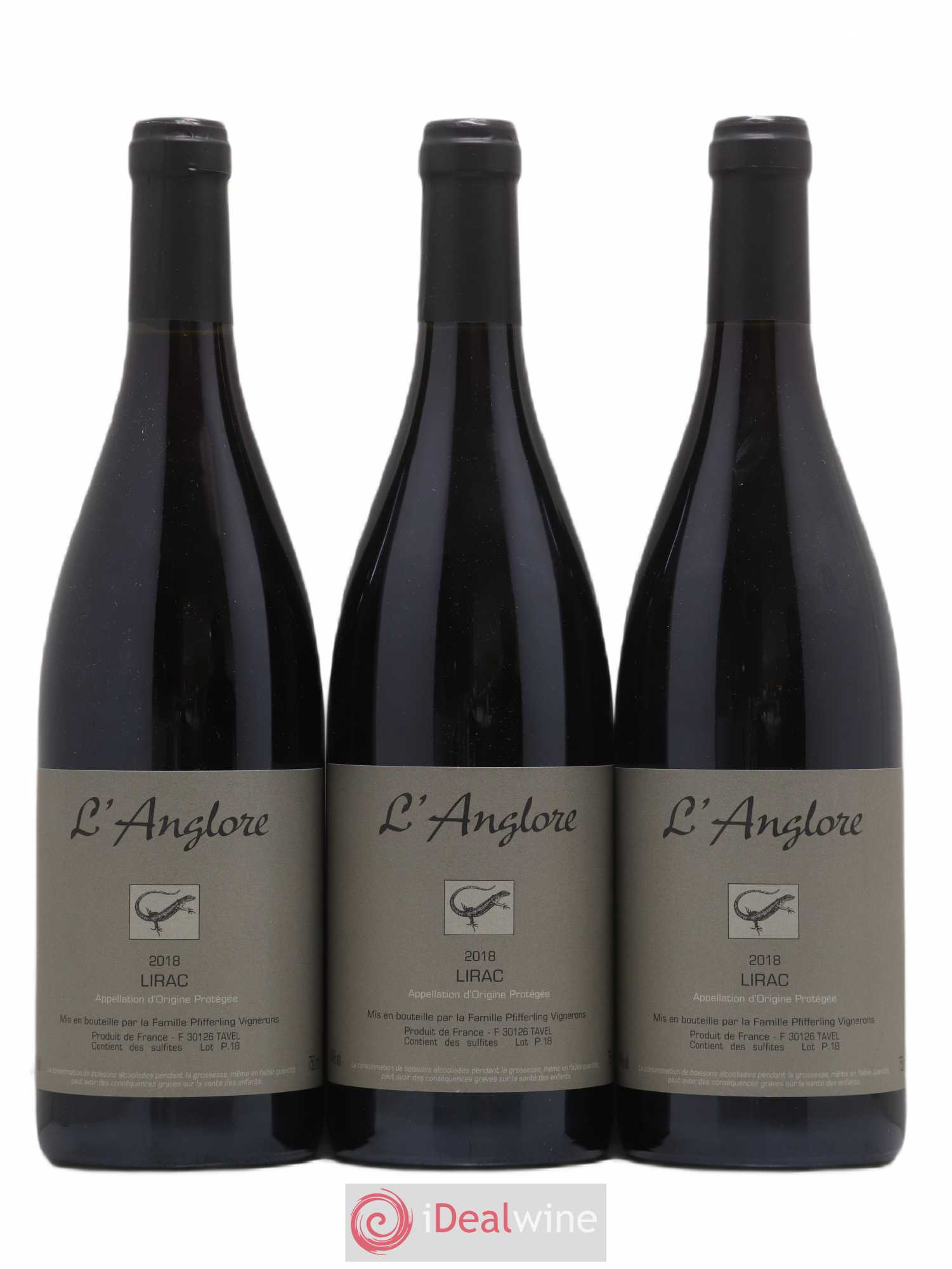 Lirac L'Anglore 2018 - Lot de 3 bouteilles - 0