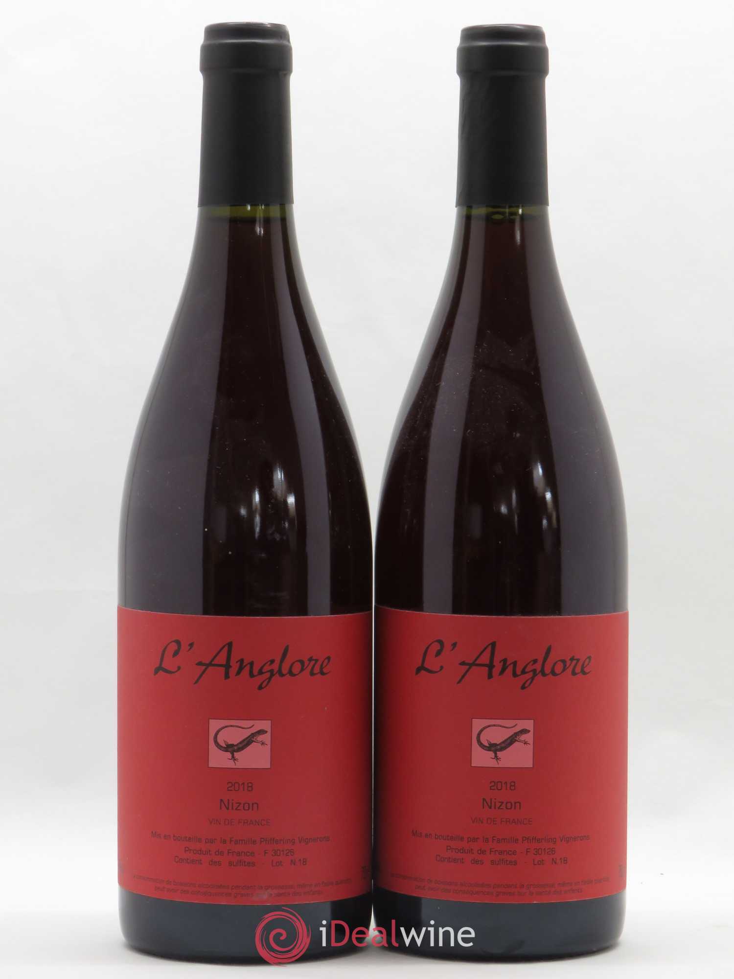 Vin de France Nizon L'Anglore 2018 - Lot de 2 bouteilles - 0