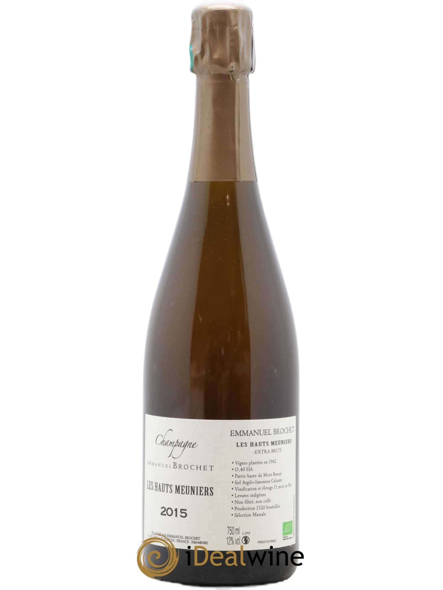 Les Hauts Meuniers Extra-Brut Emmanuel Brochet 2015 - Lot de 1 bouteille - 0