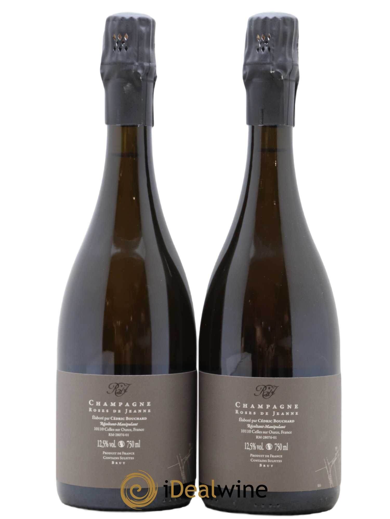 Roses de Jeanne Les Ursules Blanc de Noirs Brut Cédric Bouchard 2018 - Lot of 2 bottles - 1
