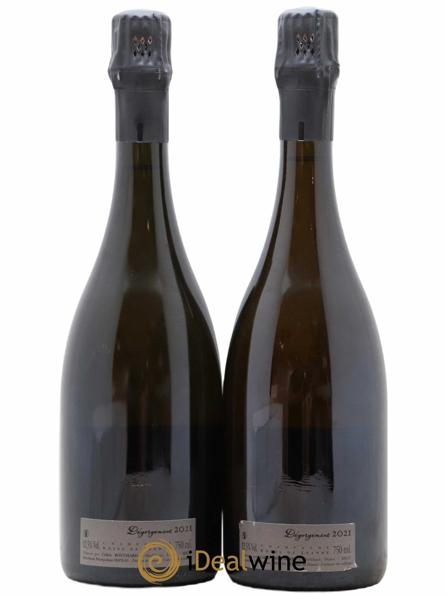 Roses de Jeanne Côte de Val Vilaine Blanc de Noirs Cédric Bouchard 2019 - Lot of 2 bottles - 1