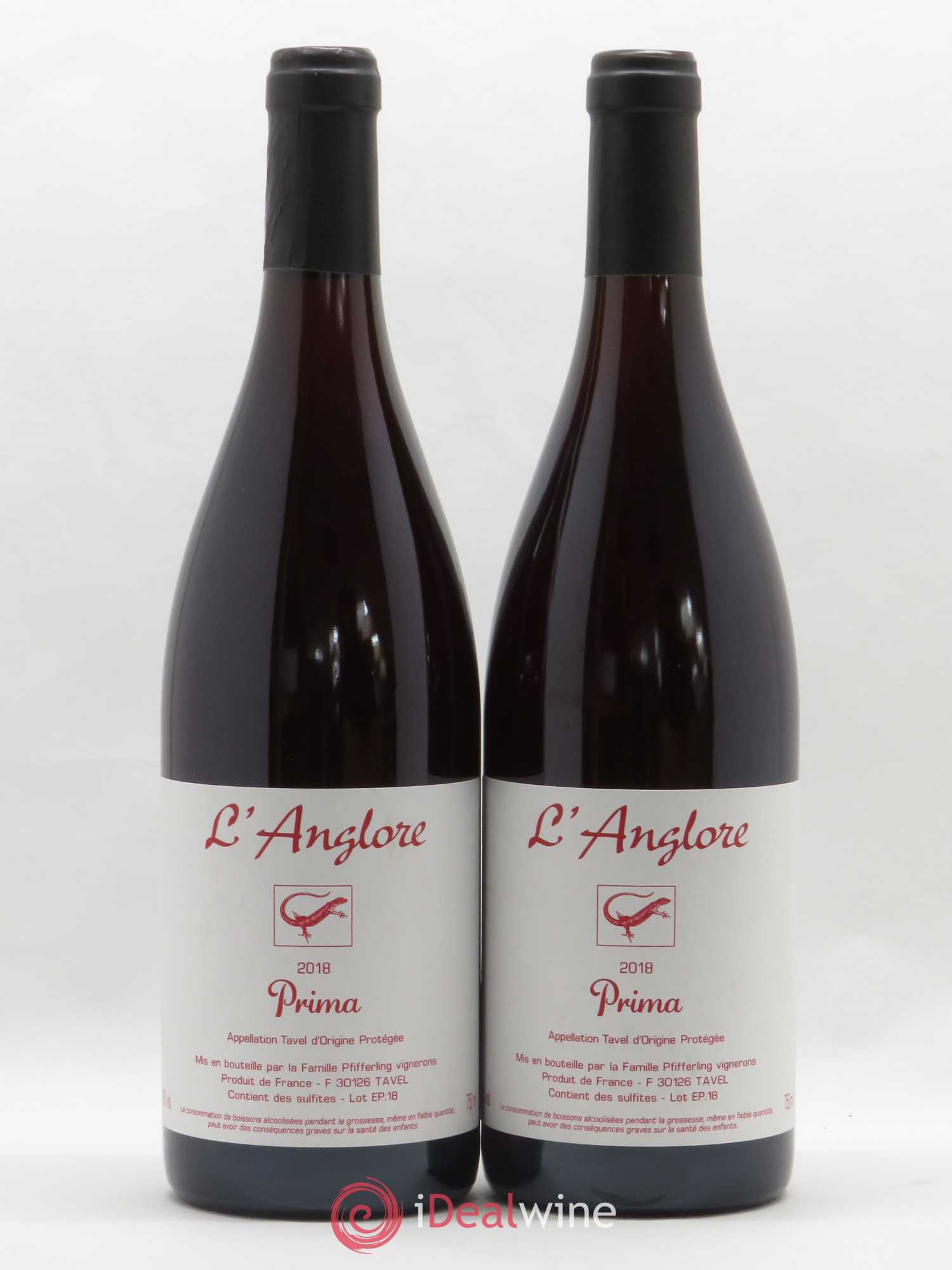 Tavel Prima L'Anglore 2018 - Posten von 2 Flaschen - 0