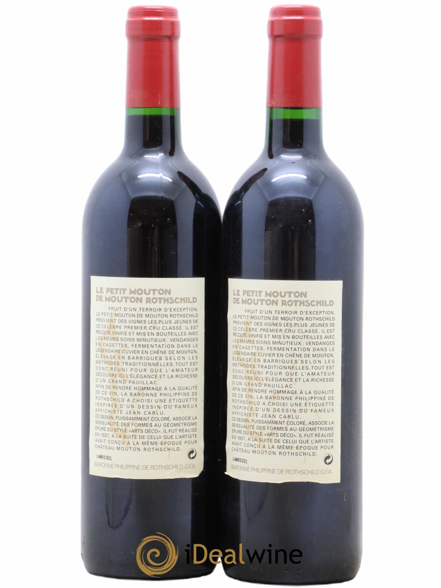 Petit Mouton Second Vin 1996 - Lot of 2 bottles - 1