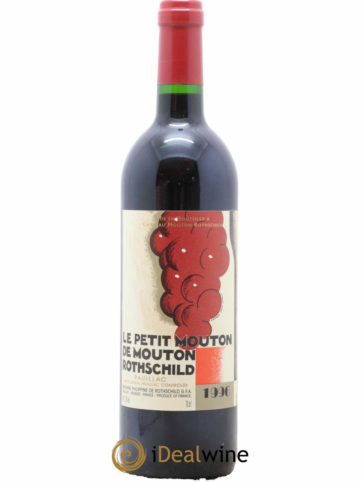 Petit Mouton Second Vin 1996 - Lot de 1 bouteille - 0